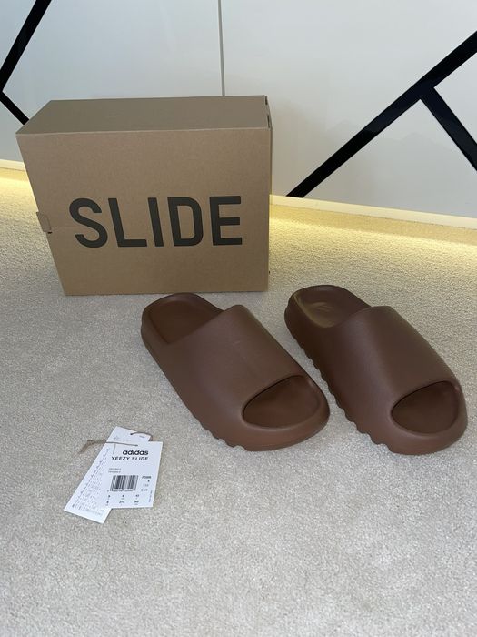 Adidas NEW Yeezy Slides Flax US 9 EU 43 Grailed