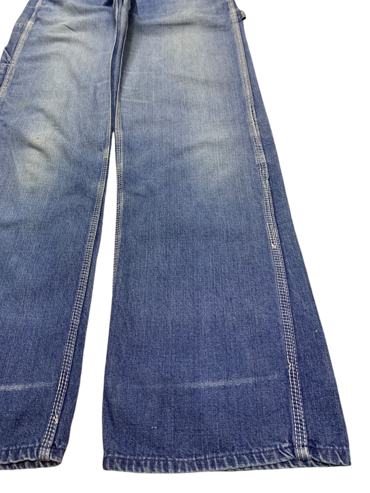 Japanese Brand Vintage Japanese Brand Blue Wash Carpenter Baggy Jeans Size US 26 / EU 42 - 8 Thumbnail