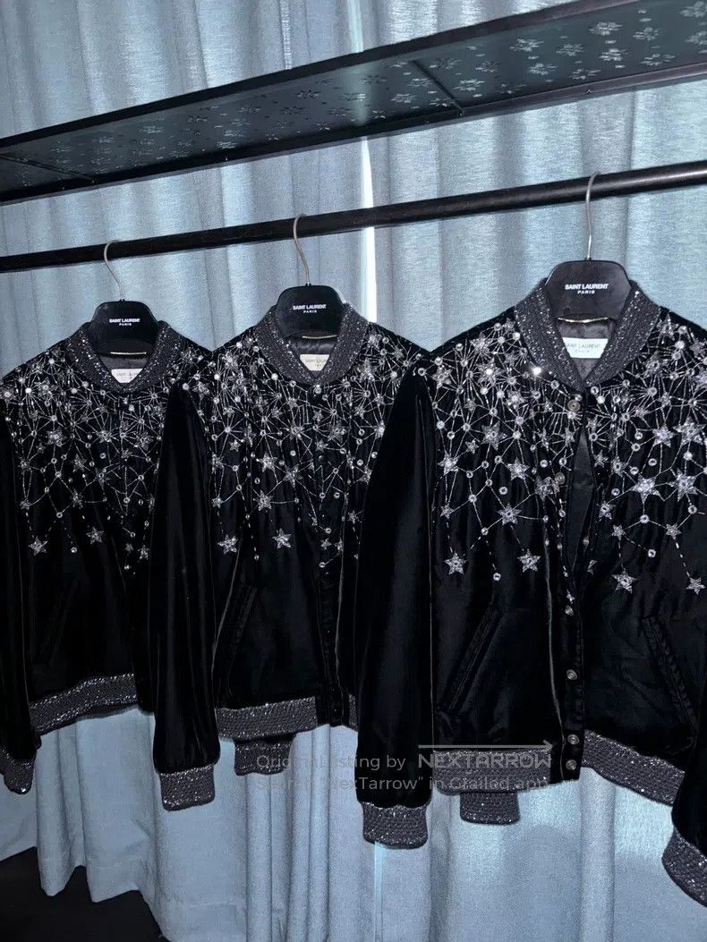 Saint Laurent Paris Saint Laurent Paris Studded Starry Jacket Size XXS / US 00 / IT 34 - 2 Thumbnail