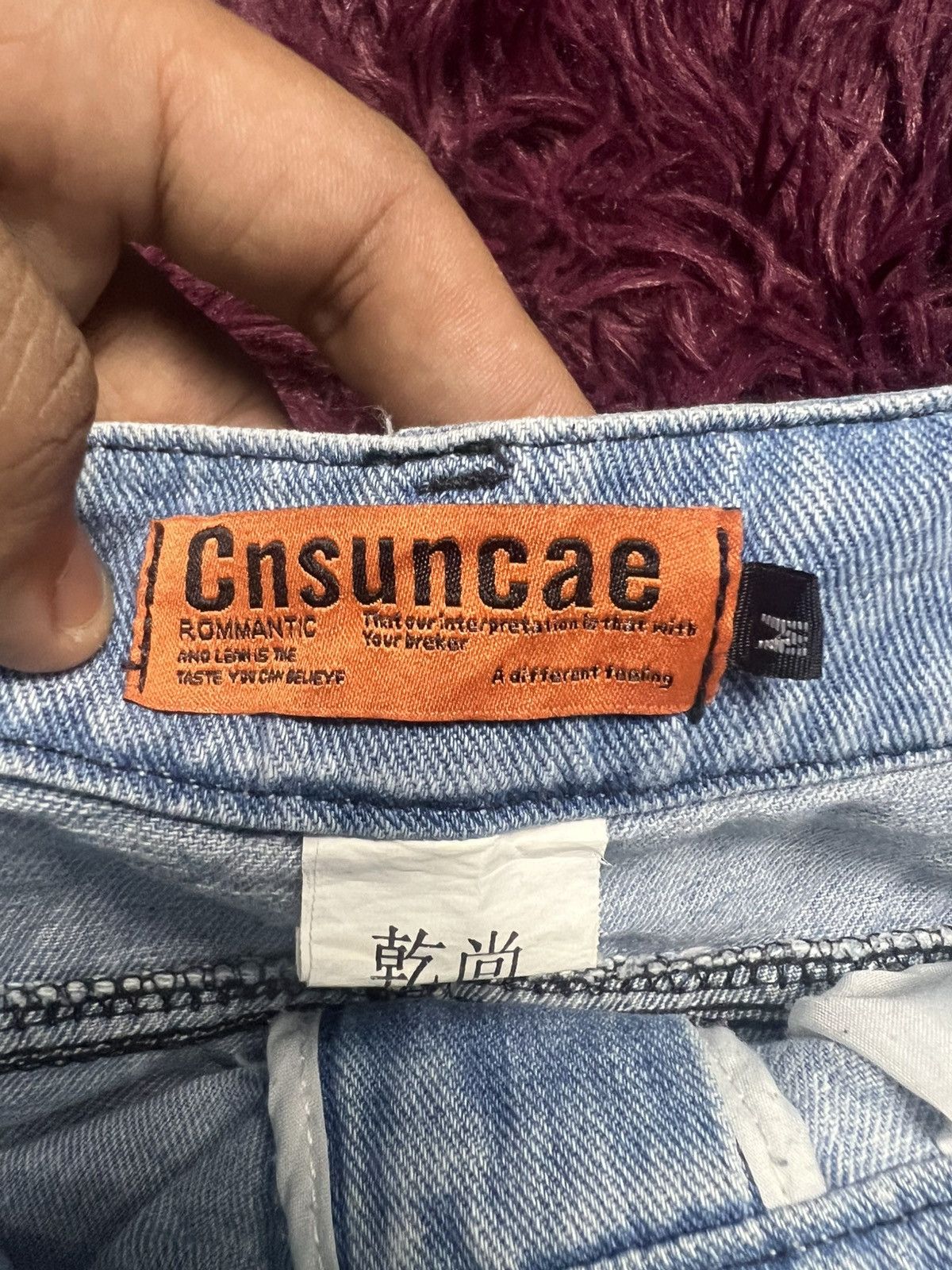 Japanese Brand Cnsuncae Men’s Blue Denim Cargo Overalls (47) Size US 33 - 8 Thumbnail