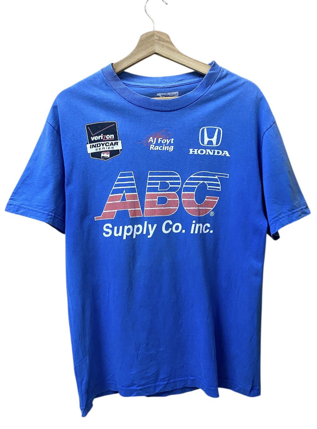 Honda Indycar Honda ABC Supply Co Inc Crewneck Tee Size US M / EU 48-50 / 2 - 1 Thumbnail