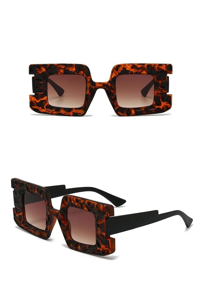Japanese Brand × Vintage Design Leo Brown Sunglasses Y2k Retro Vintage Style Size ONE SIZE - 2 Thumbnail