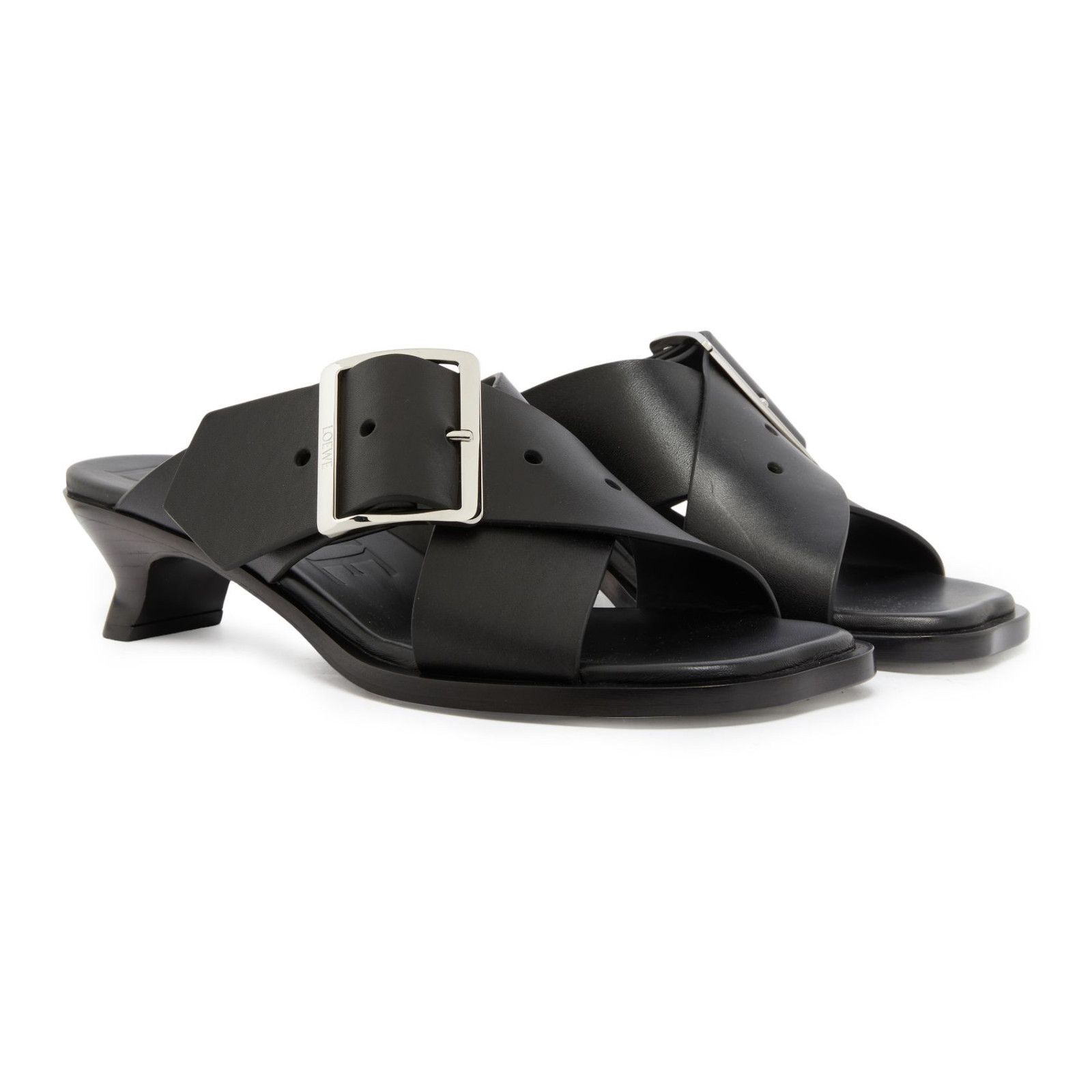 LOEWE Black 30mm Sandals New )