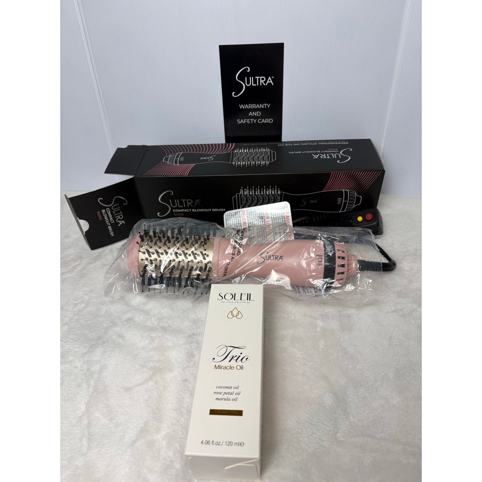 Other 2 Piece Bundle: Sultra Blowout Brush & Soleil Hair Oil Size ONE SIZE - 1 Thumbnail