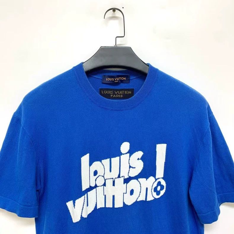 Louis Vuitton Louis Vuitton Letter embroidered knitted logo short sleeve Size US L / EU 52-54 / 3 - 3 Thumbnail