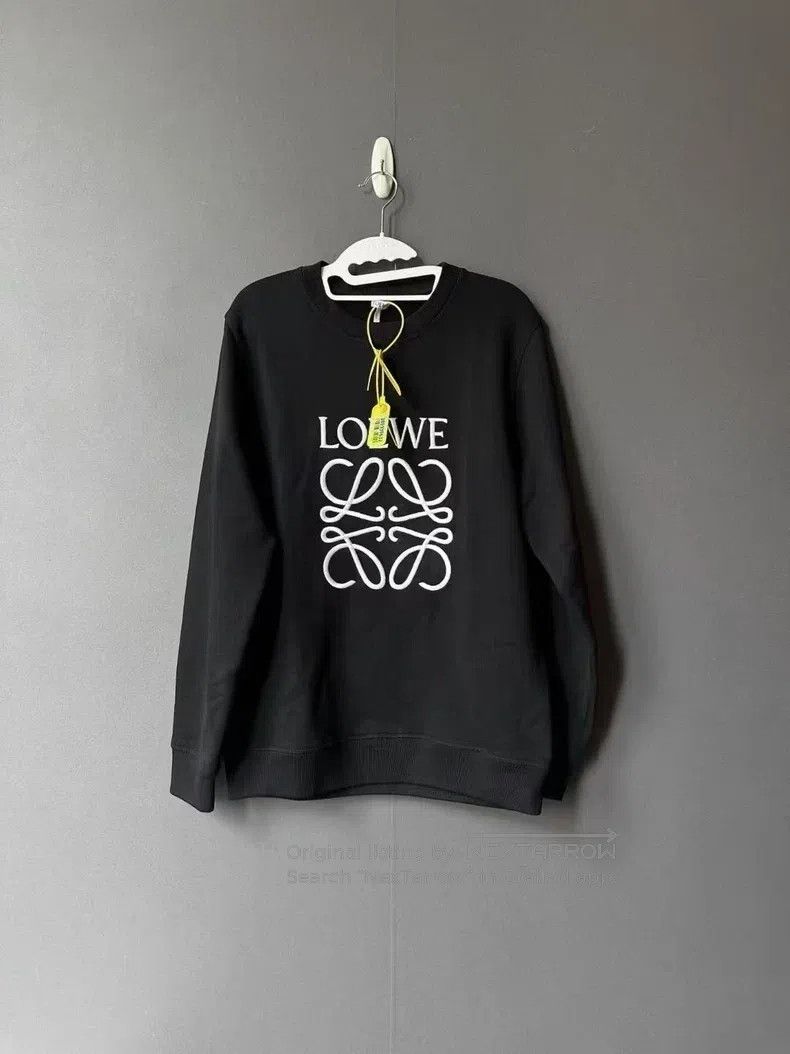 Loewe Loewe Black Embroidered Logo Sweatshirt Size M / US 6-8 / IT 42-44 - 1 Thumbnail