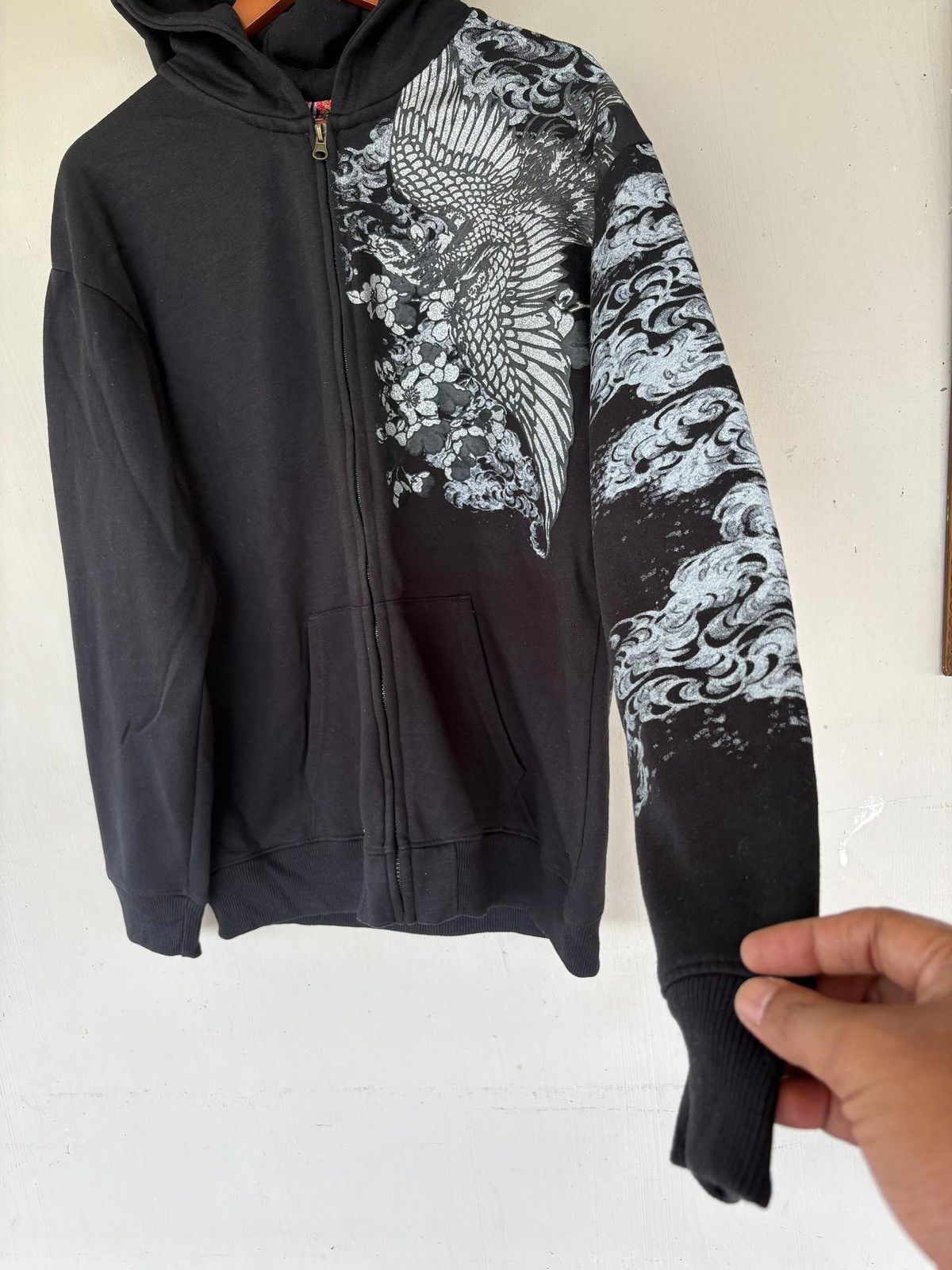 Japanese Brand VTG Phoenix Hoodie Full Print Design Japan art Stlye Size US L / EU 52-54 / 3 - 3 Thumbnail
