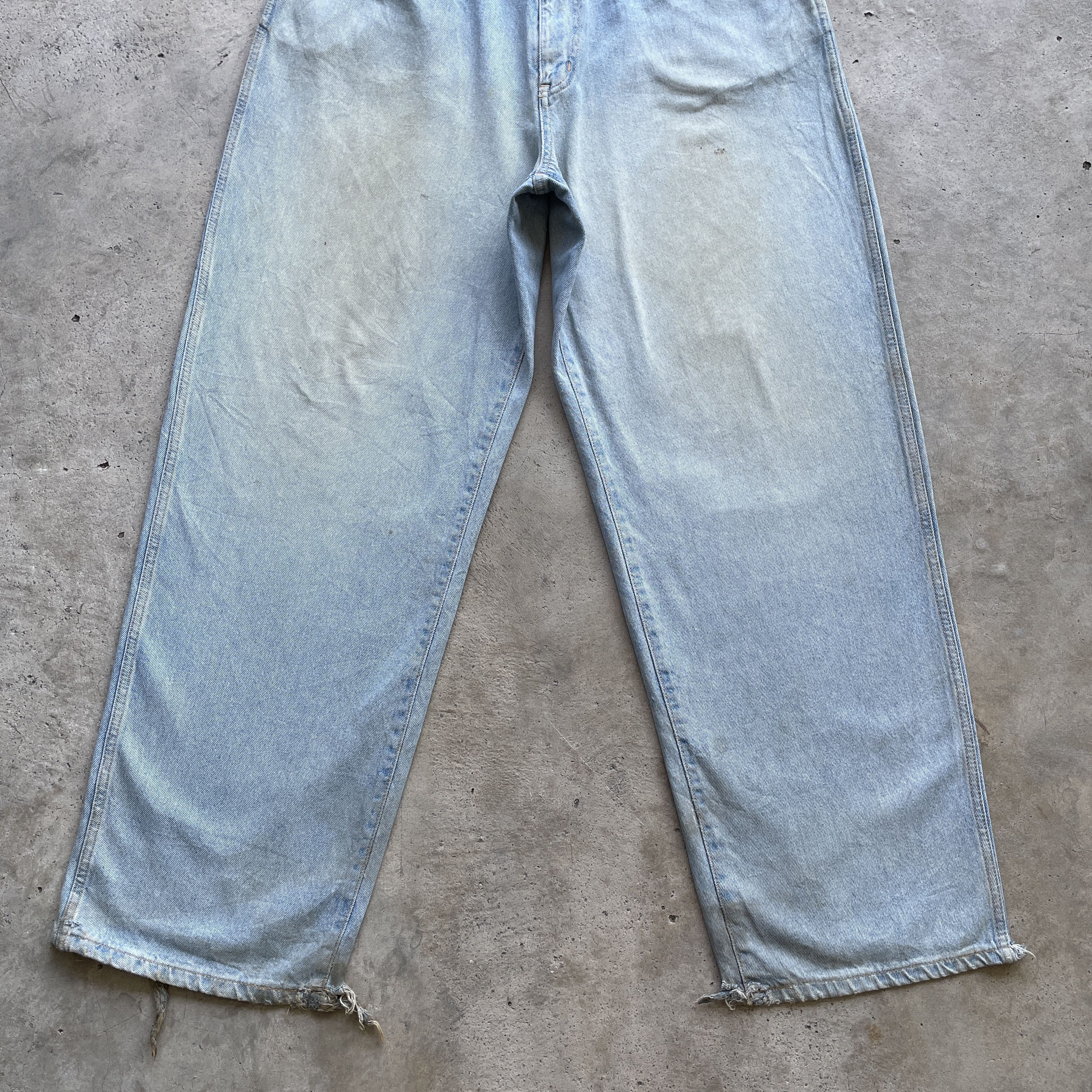Jean × Vintage Vintage Americano Rusty/Dirty Denim Pants Baggy Jeans Size US 35 - 4 Thumbnail