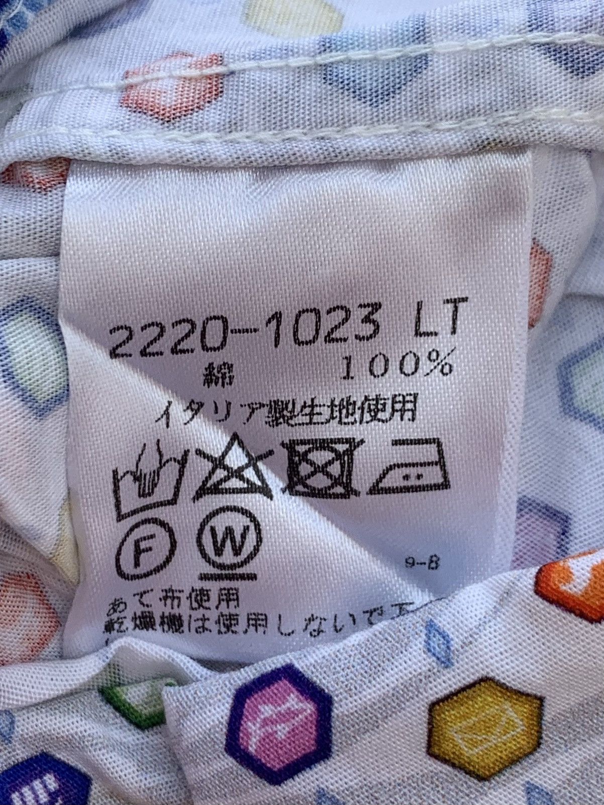 Japanese Brand Vagiie Emoji Print Long Sleeve Shirt by Leggiuno Size 50 Size US M / EU 48-50 / 2 - 11 Thumbnail