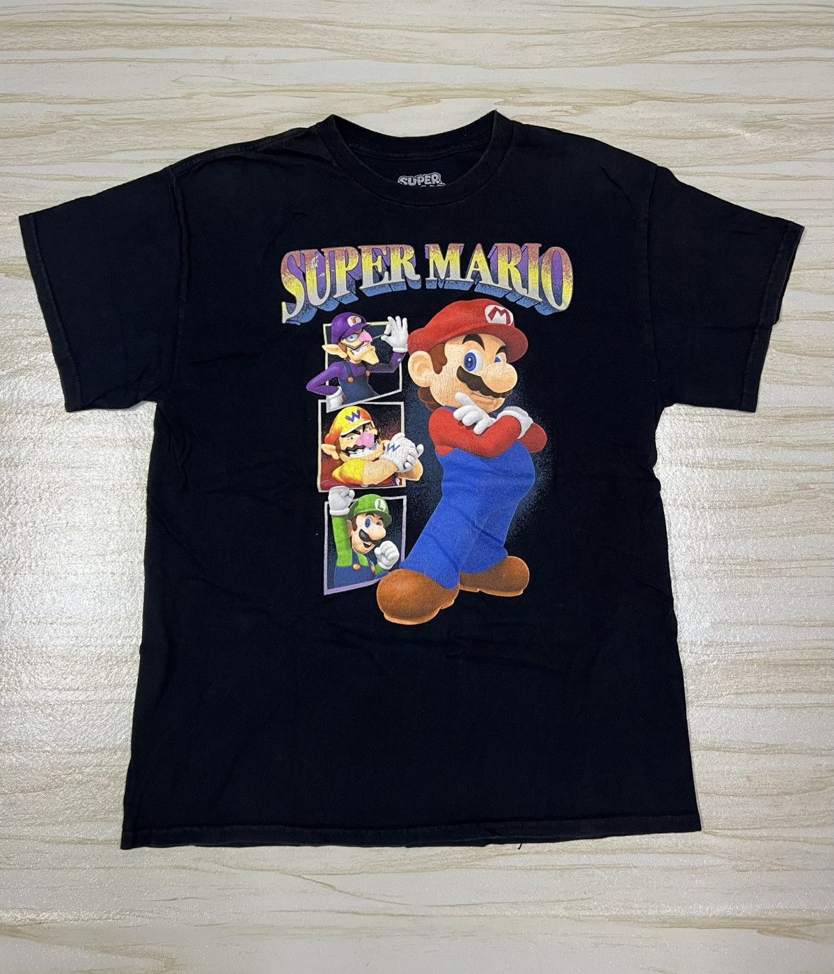 Cartoon Network Super Mario Character Mario Luigi Wario Waluigi T-shirt Size US M / EU 48-50 / 2 - 1 Thumbnail