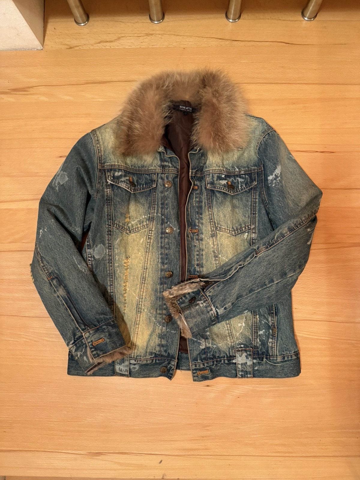 In The Attic IN THE ATTIC detachable fur jacket Size US L / EU 52-54 / 3 - 4 Thumbnail