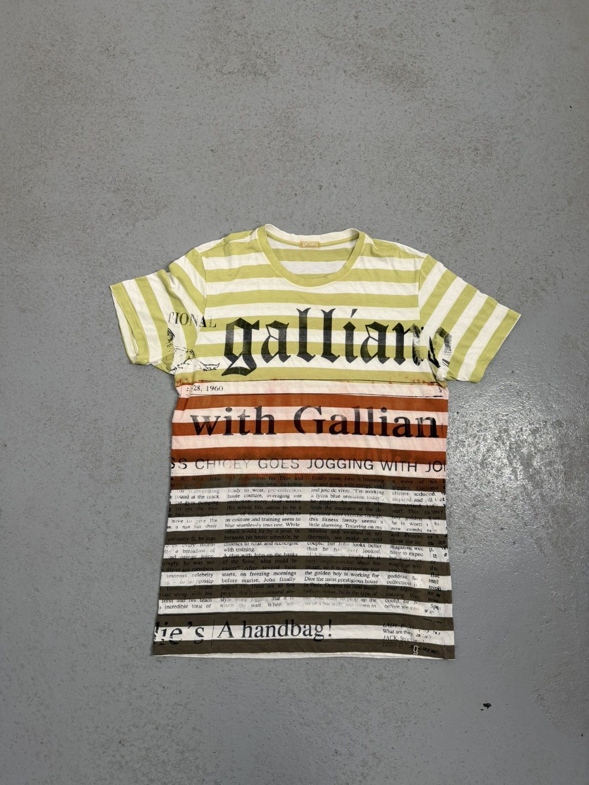 John Galliano Vintage John Galliano Gazette T-Shirt Size US XXL / EU 58 / 5 - 1 Thumbnail