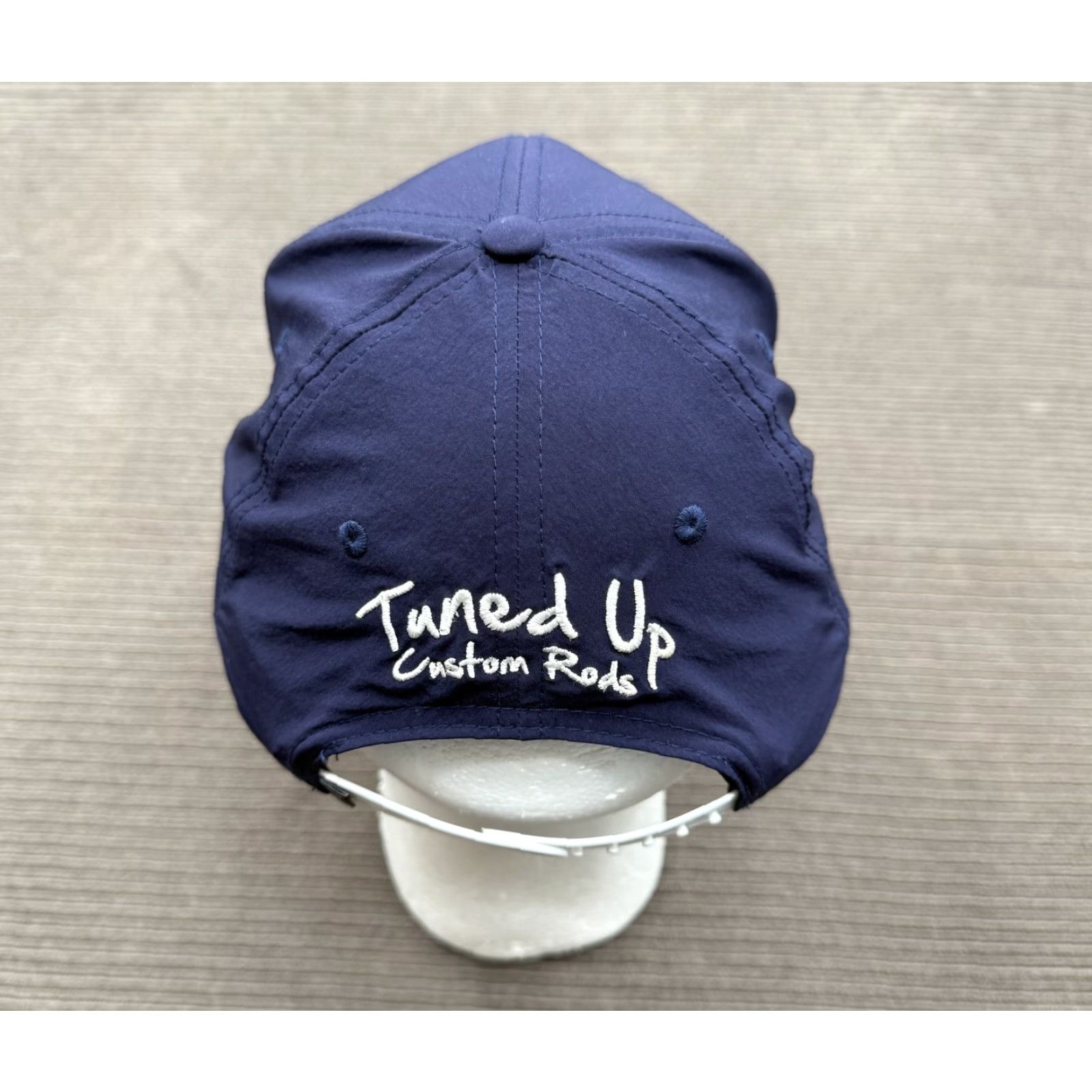 Vintage UNRL Hat Cap Snap Back Navy Blue Fishing Embroidered Mens Tuned Up Custom Rods Snaps Back Adjustable One Size Casual Outdoor Sports 6-Panel Modern Size ONE SIZE - 4 Thumbnail
