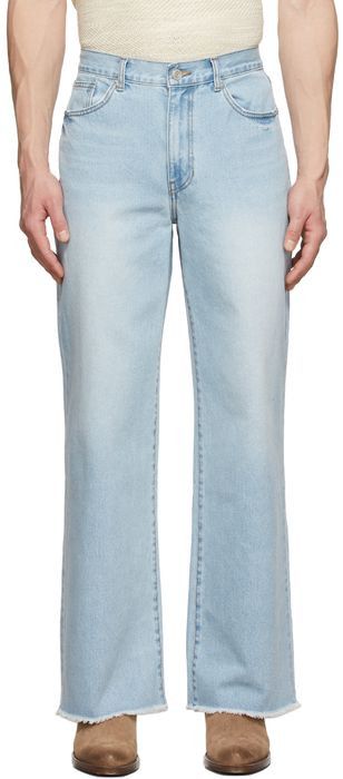 Recto Blue Flared Jeans | Grailed