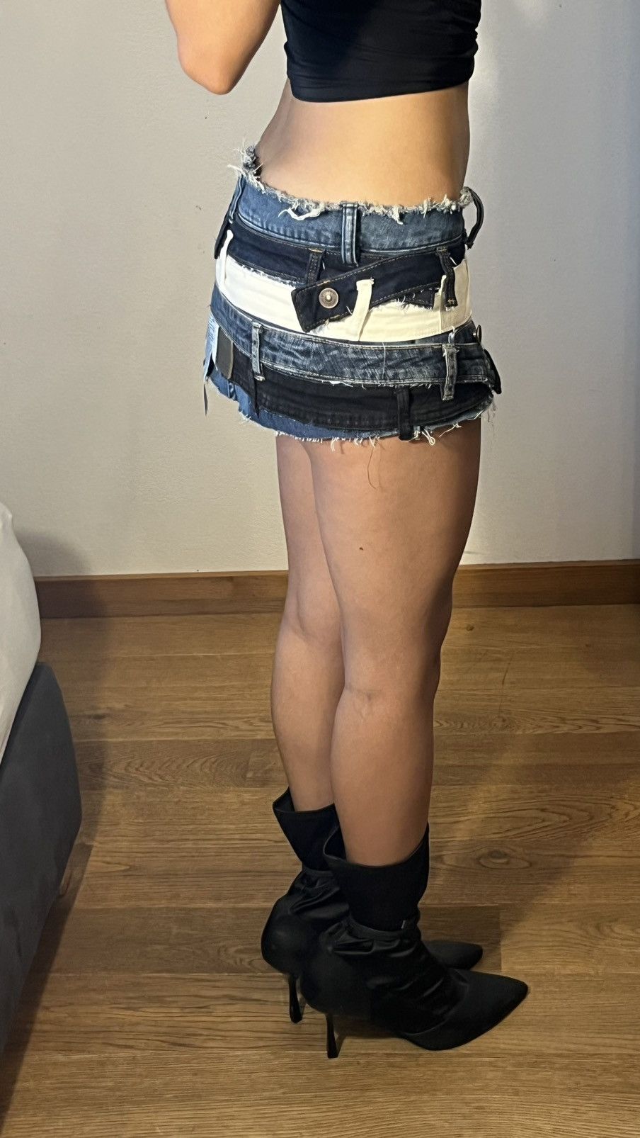 Miu Miu Custommade skirt | mini skirt | mini rock Size 24" / US 00 / IT 34 - 3 Thumbnail