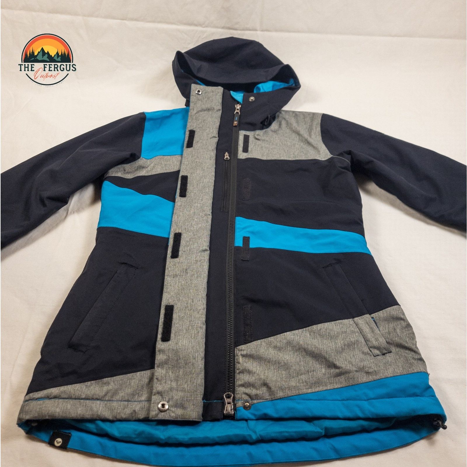 Other Roxy Ski Jacket Long Slim Fit Snowboard Blue Black Sz Small Size S / US 4 / IT 40 - 3 Thumbnail