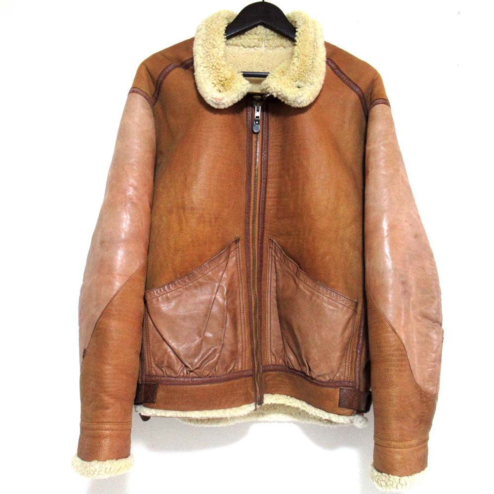 Emporio Armani Emporio Armani Emporio Armani Shearling Flight Jacket Fur Outerwear DUTY FREE for USA Size ONE SIZE - 1 Thumbnail