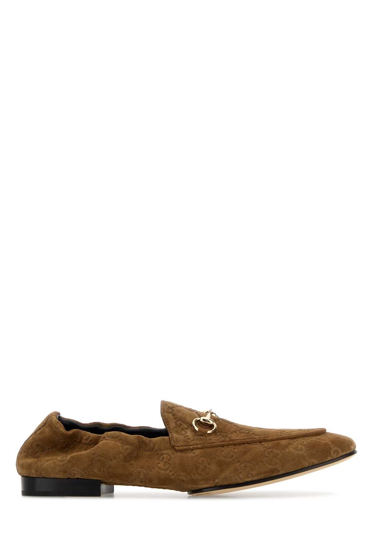 Gucci Camel Suede Loafers Size US 5 / IT 35 - 1 Thumbnail