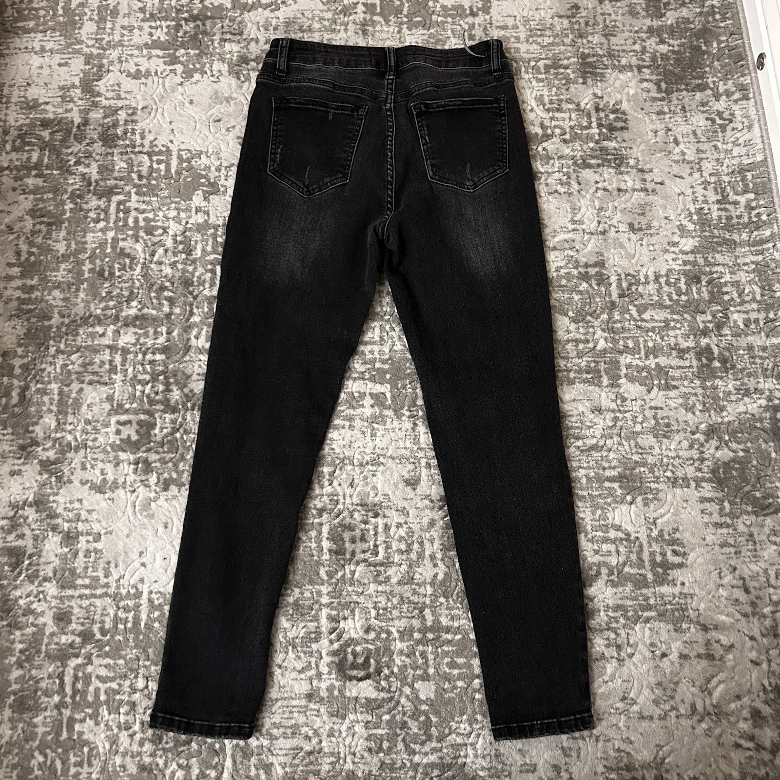 Other Risen Jeans Black Vintage Washed Skinny Distressed size 9/29 Size 29" - 10 Thumbnail