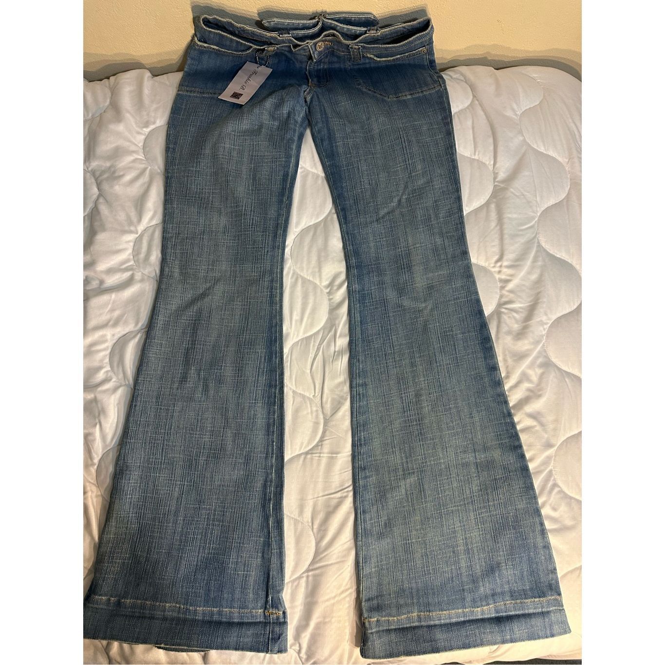 image of Frankie Shop Frankie B Jeans Size 8 Inseam 34 Inches Flared in Blue, Women's