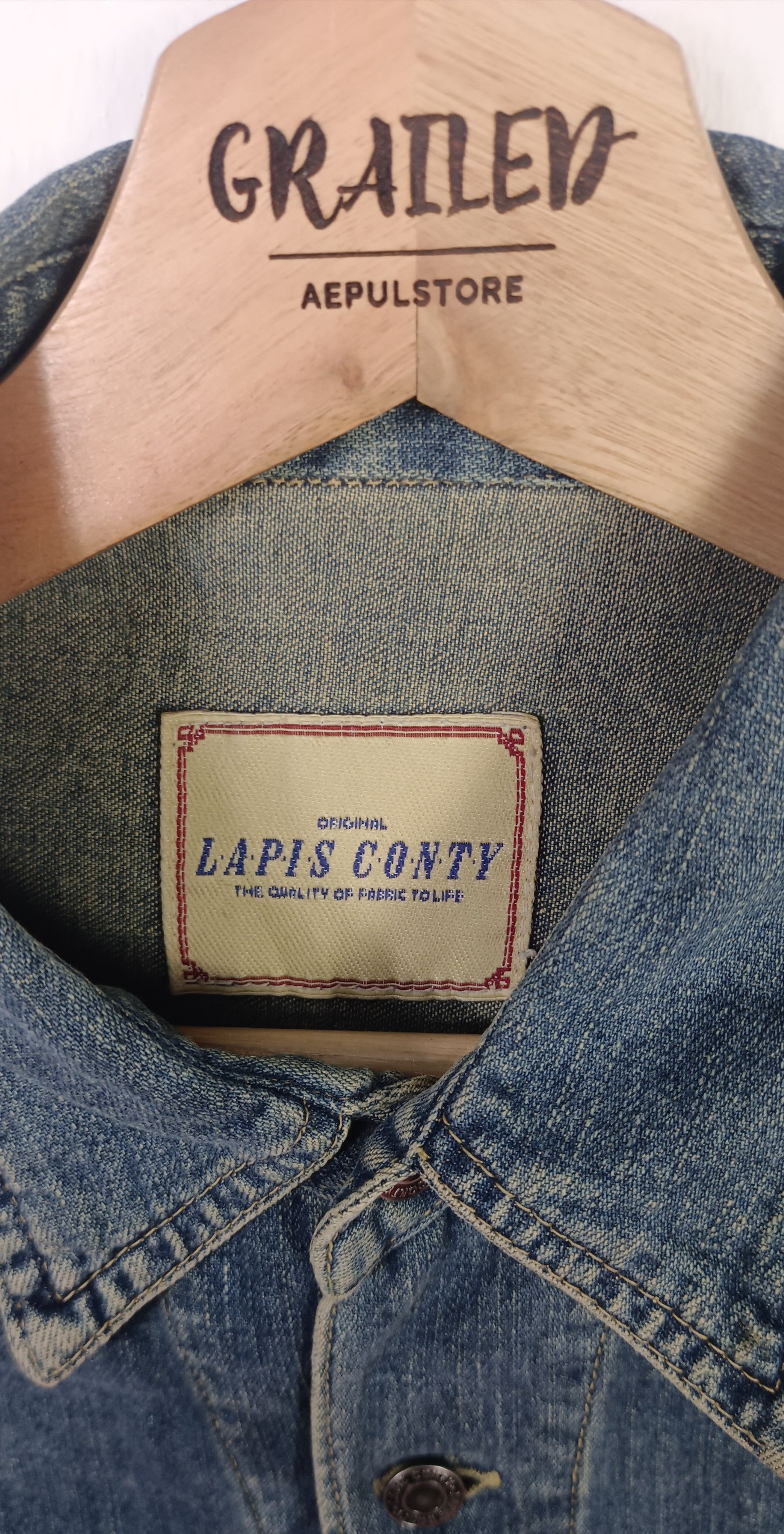 Japanese Brand Lapis Conty Denim Jacket Size US M / EU 48-50 / 2 - 11 Thumbnail