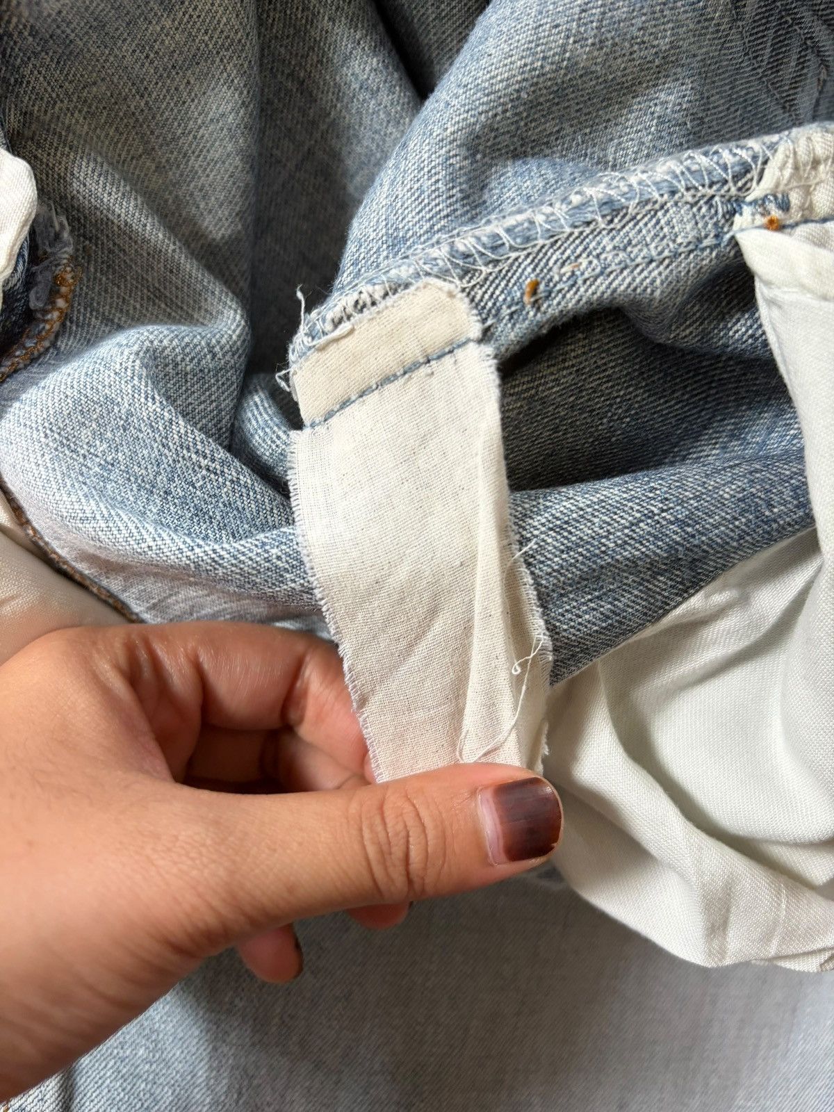 Levi's Vintage 90s Levis Stone Wash Distressed Baggy Jeans Size US 32 / EU 48 - 5 Thumbnail