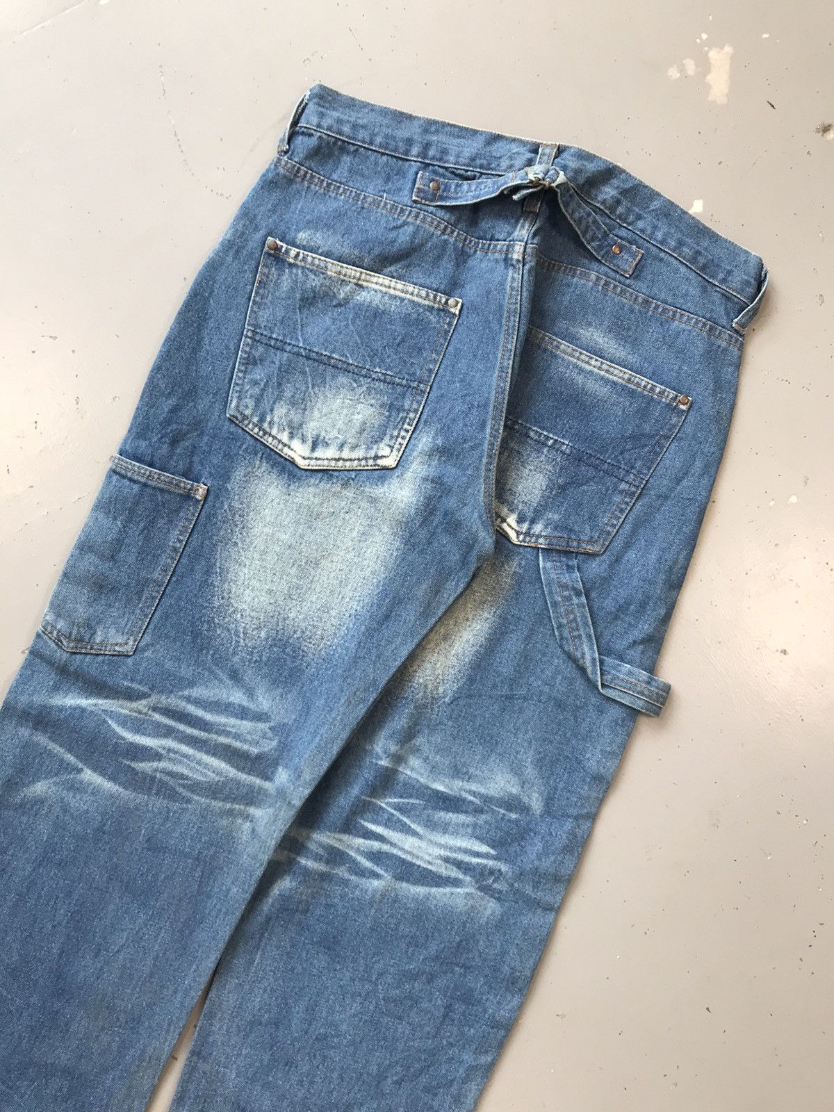 Japanese Brand × Vintage Vintage ape seagull star ⭐️ printed denim Size US 33 - 10 Thumbnail