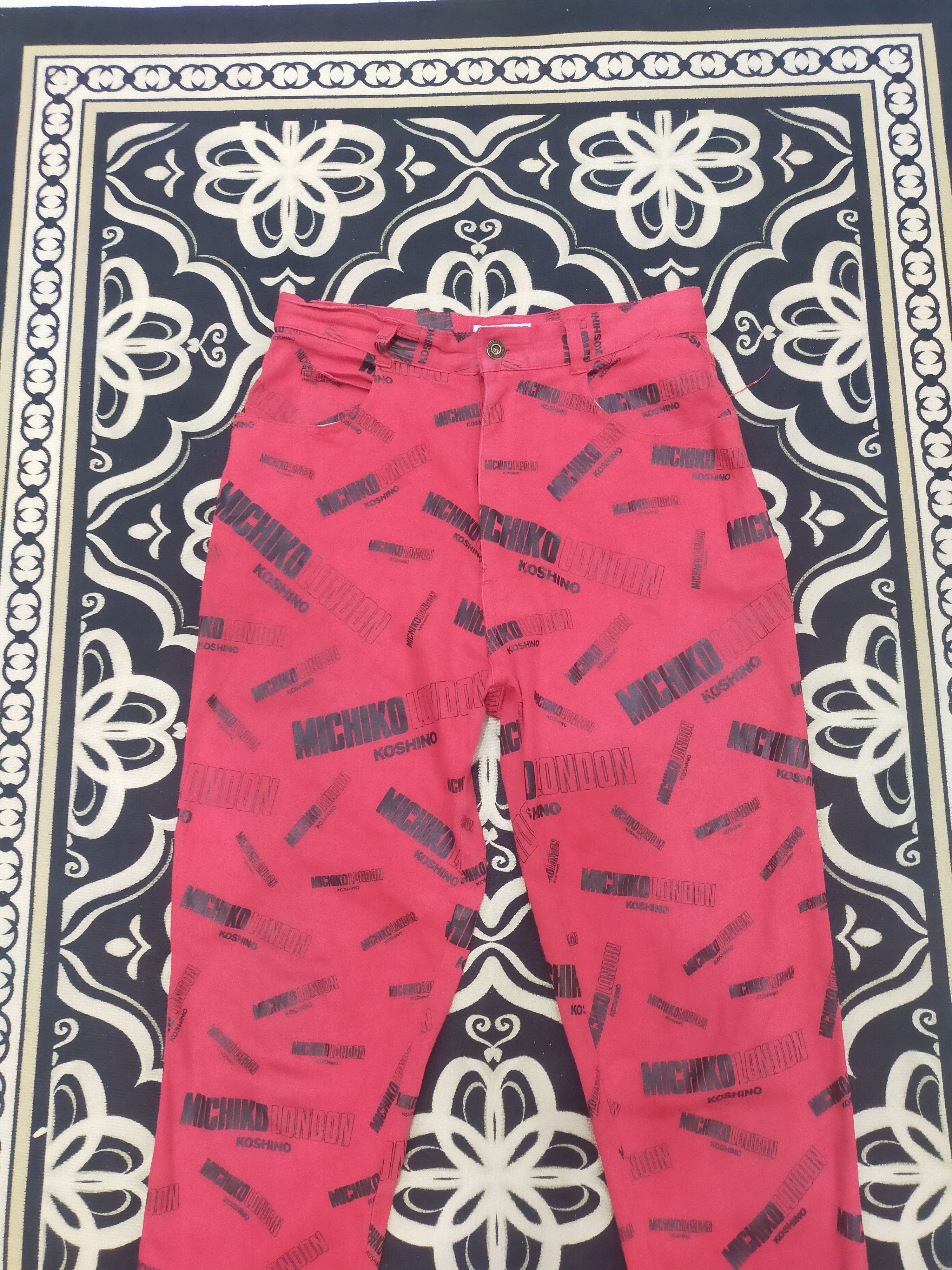 Hysteric Glamour Michiko London Koshino Full Printed Skinny Stretch Size US 29 - 3 Thumbnail
