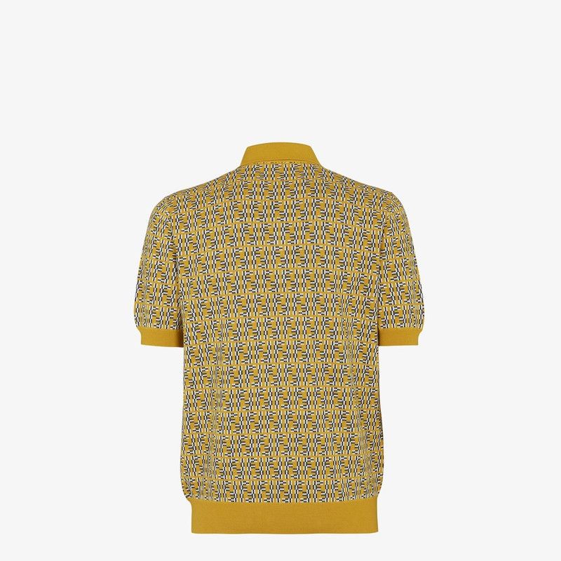 Fendi o1s1wg111225 Polo Shirt in Yellow Size US XL / EU 56 / 4 - 2 Thumbnail