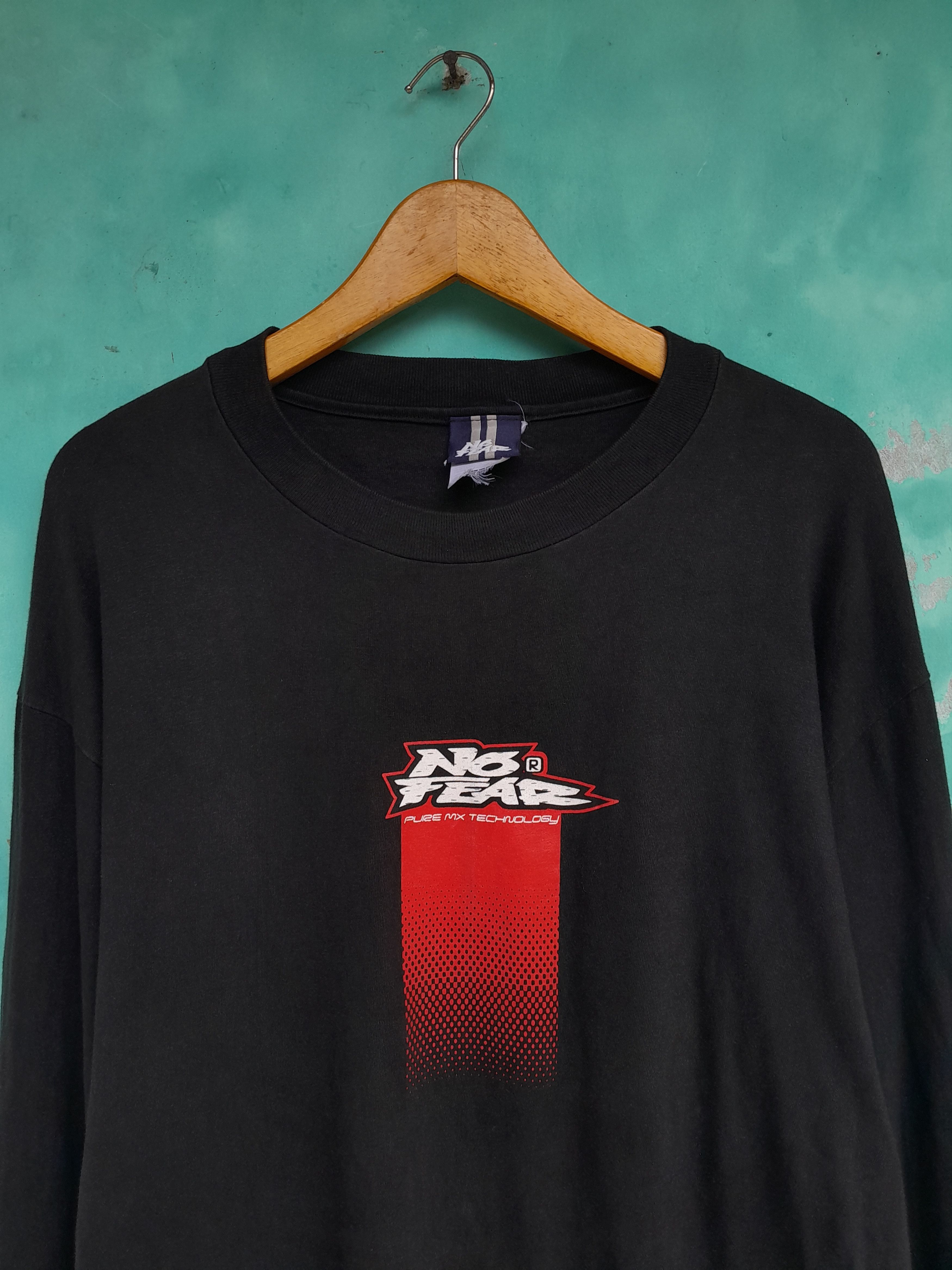 No Fear Vintage 90s NO FEAR Pure Mx Technology Long sleeve Shirt Size US L / EU 52-54 / 3 - 3 Thumbnail