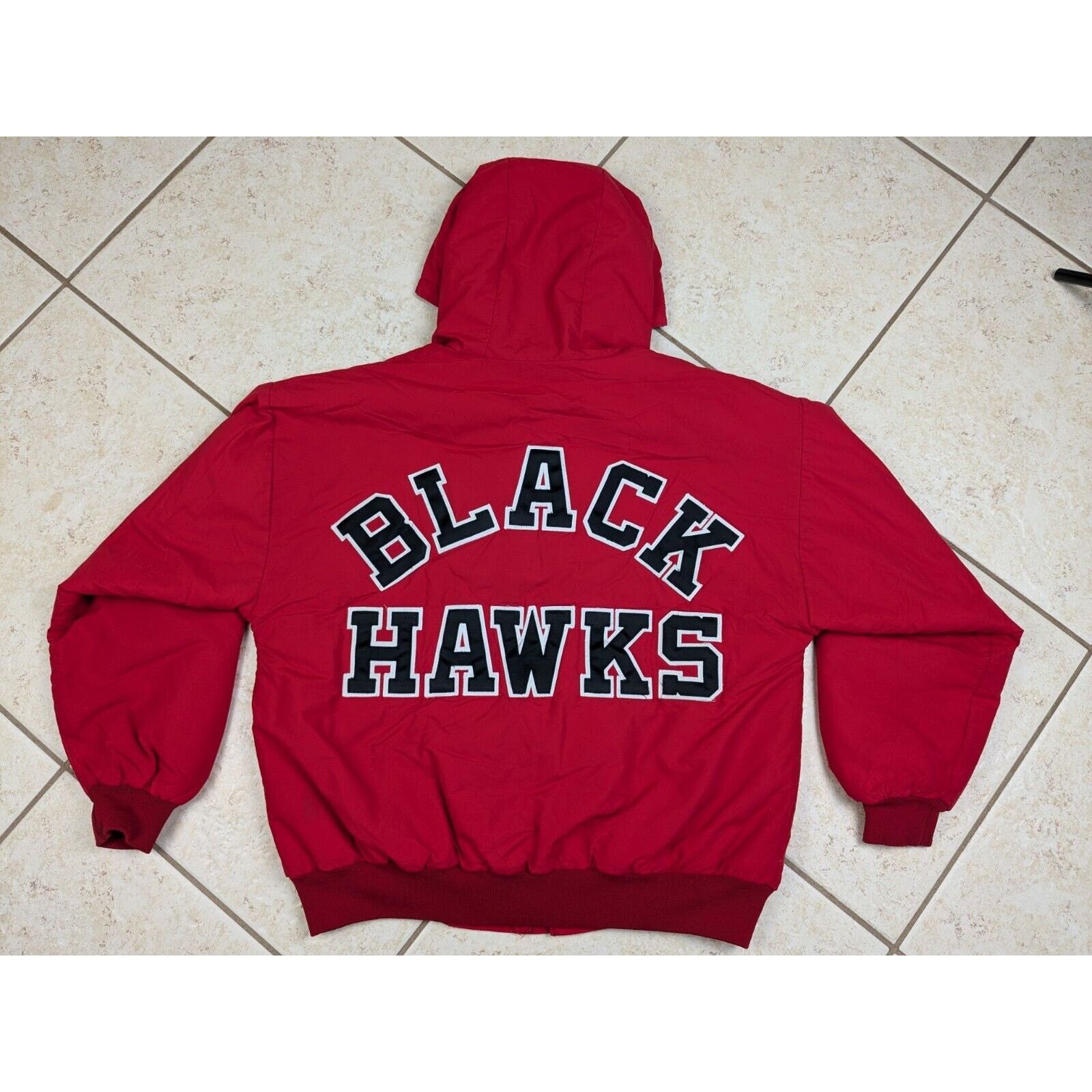Chalk Line Vtg 1980s Blackhawks Chalk Line Spellout Jacket NHL Hockey Size US L / EU 52-54 / 3 - 1 Thumbnail