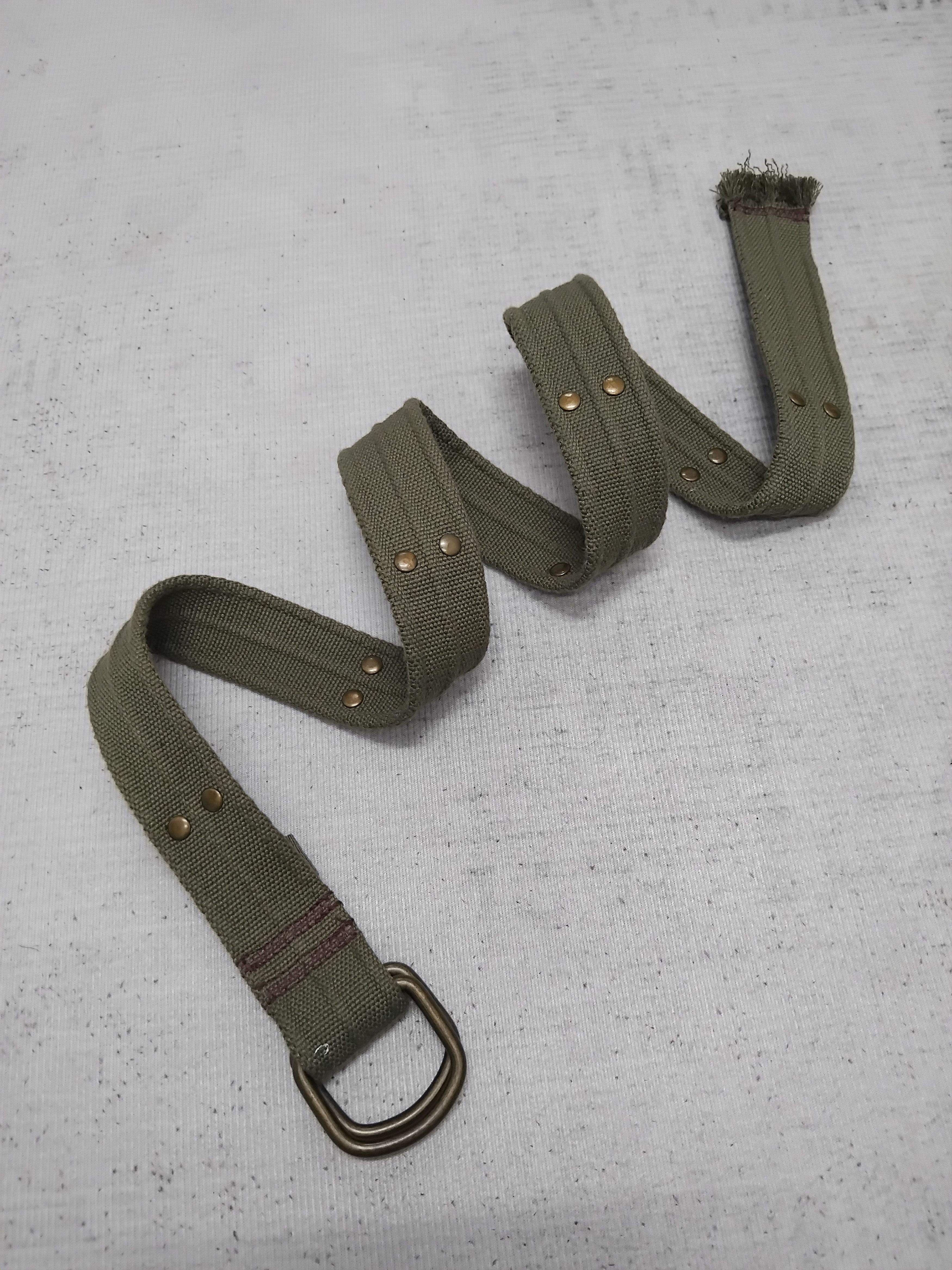 Japanese Brand Japanese inspired studded green military belt Size ONE SIZE - 1 Thumbnail