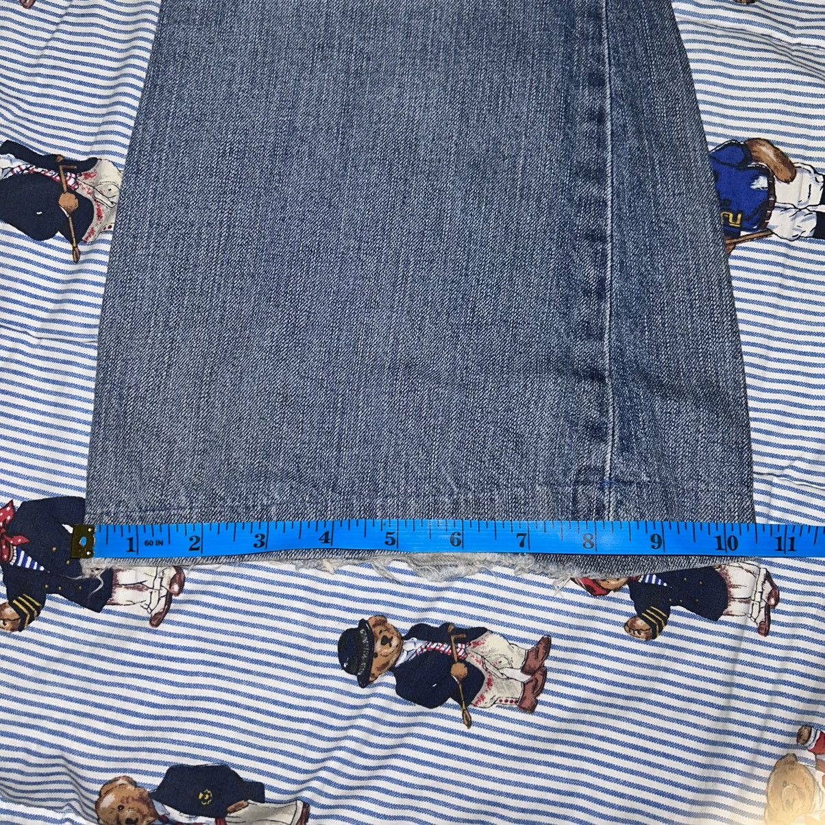 Japanese Brand The Diva Distressed Flared Jeans Size 34" / US 12 / IT 48 - 20 Thumbnail