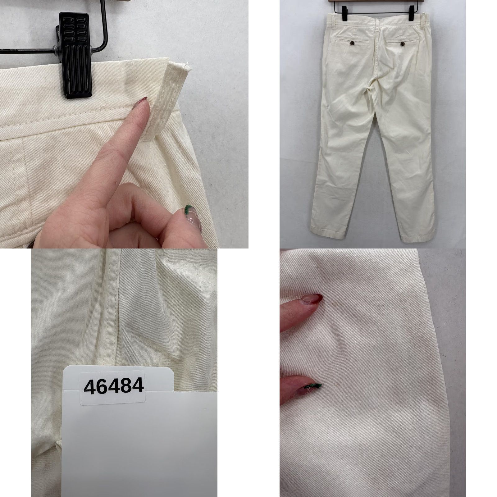 J.Crew J.CREW Chino Pants Womens 0 Beige 100% Cotton Mid Rise Tapered Twill Casual NWT Size 25" / US 0 / IT 36 - 10 Thumbnail