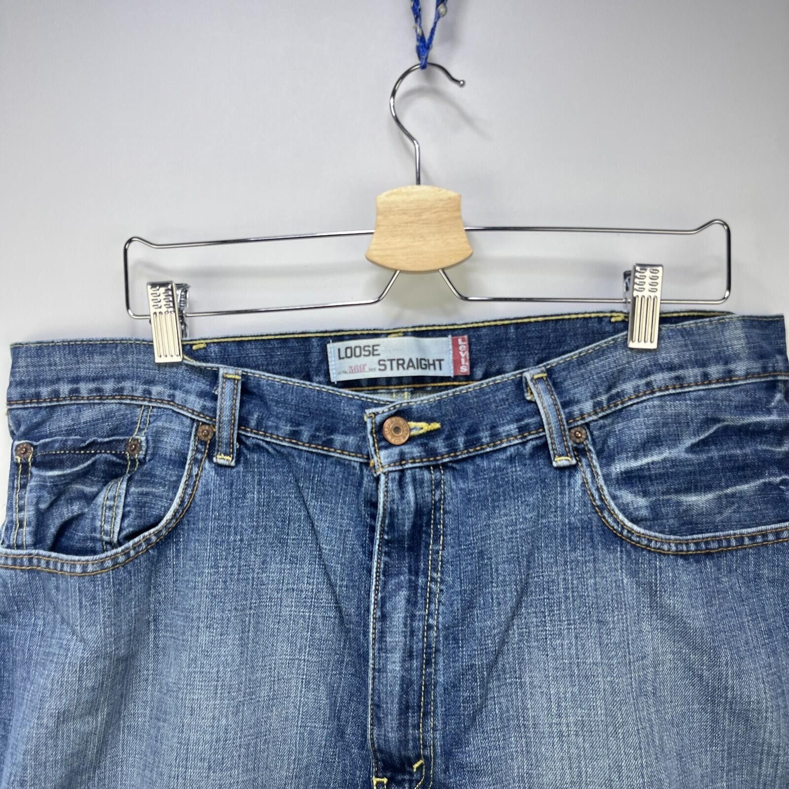 Levi's Vintage Levi's 569 Loose Straight Denim Jean Shorts W38 Size US 38 / EU 54 - 6 Thumbnail