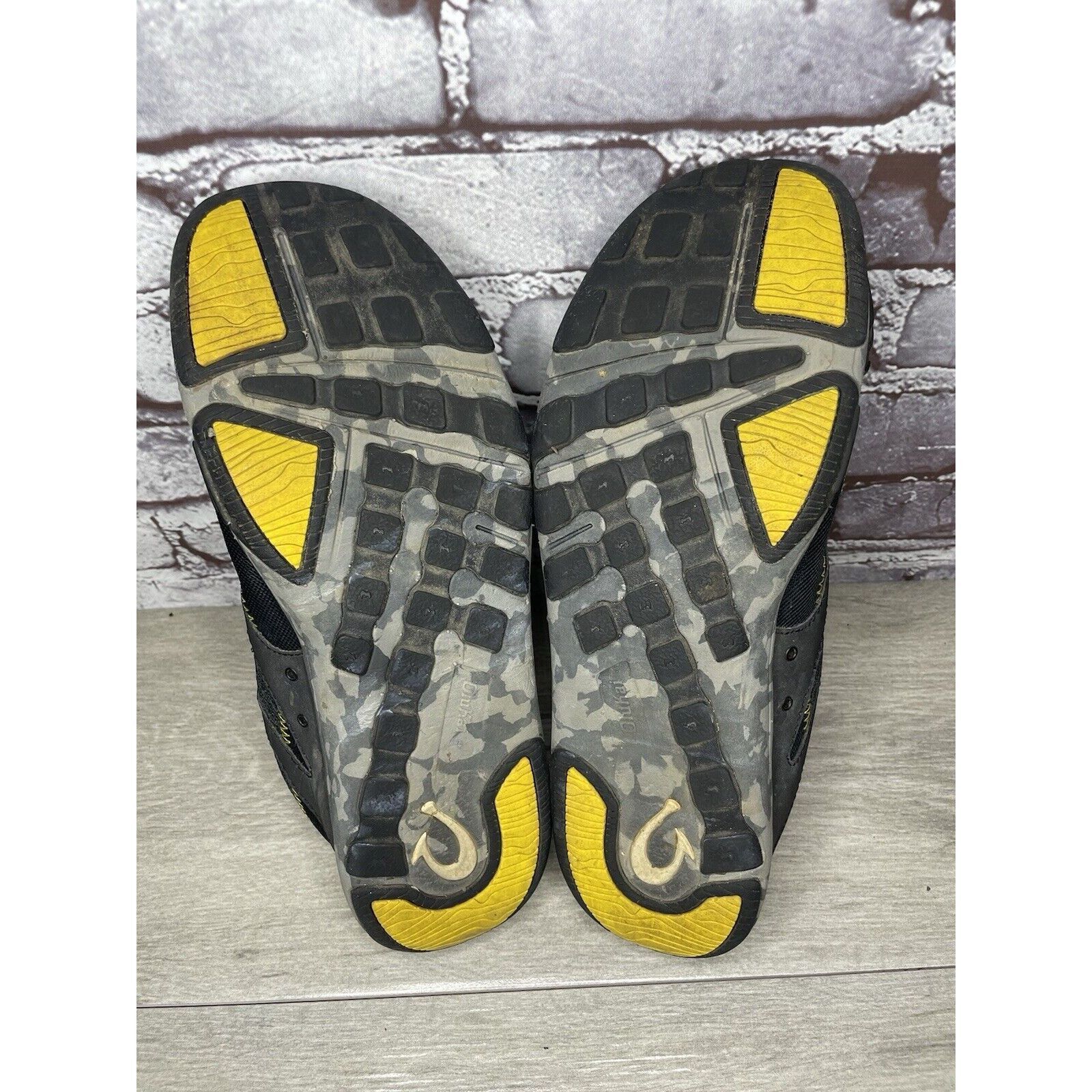 Olukai Olukai Shoes Eleu Trainer Black Camo Yellow Comfort Walking Size US 11 / EU 44 - 8 Thumbnail