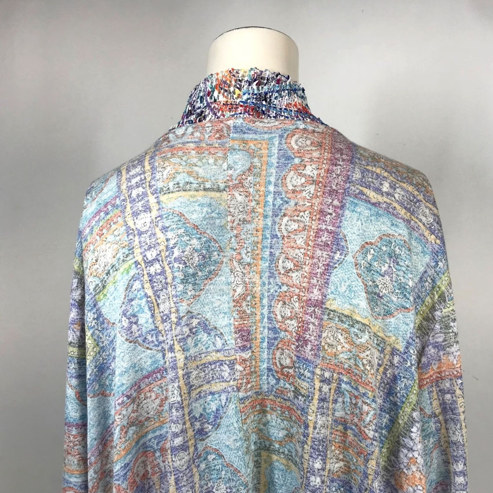 Avenue AVENUE Women's 26/28 Multicolor Open Front Long Sleeve Cardigan Sweater Size 4XL / US 24-26 - 6 Thumbnail