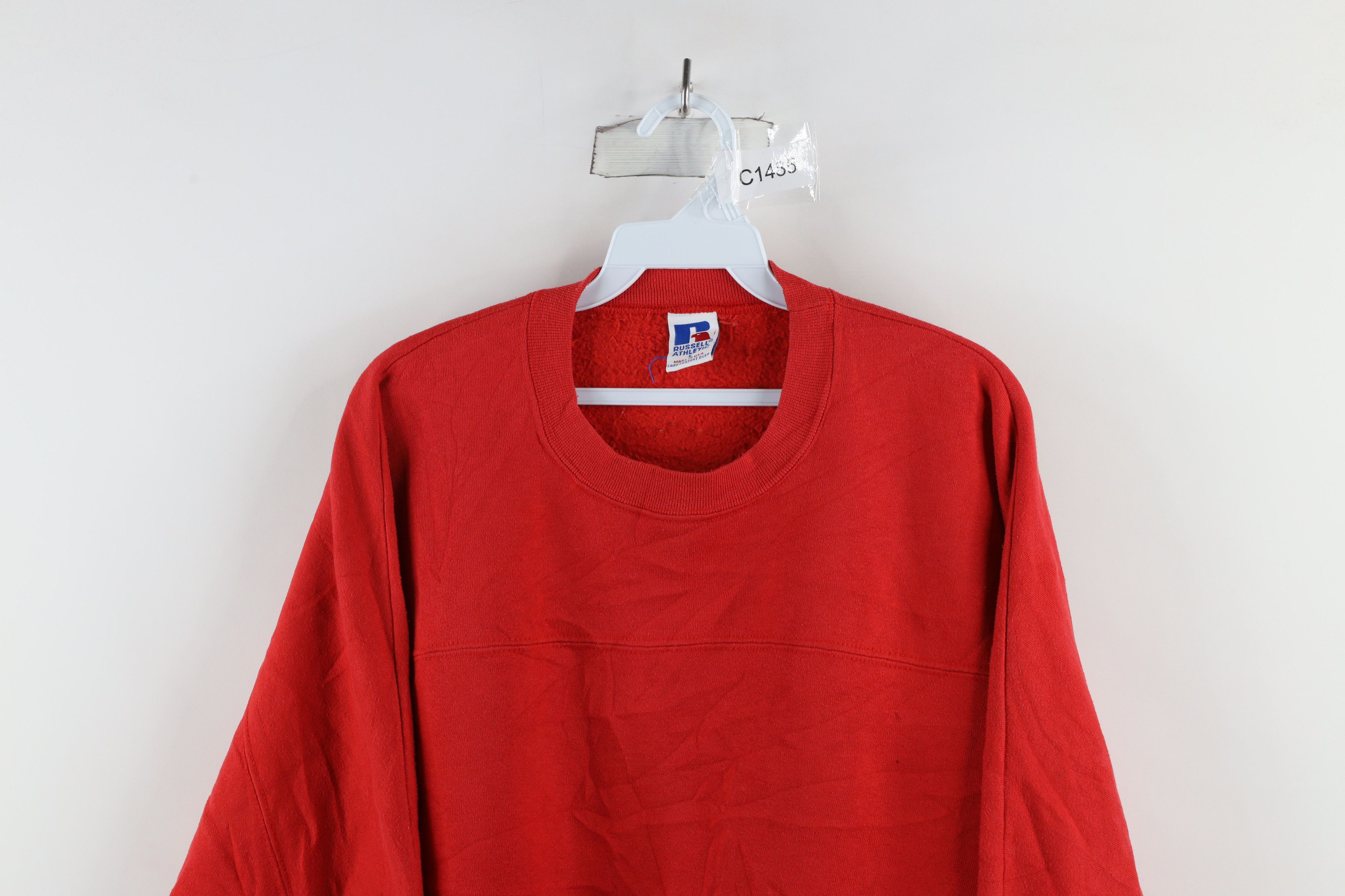 Russell Athletic × Vintage Vintage 90s Russell Athletic Football Jersey Sweatshirt USA Size US L / EU 52-54 / 3 - 2 Thumbnail