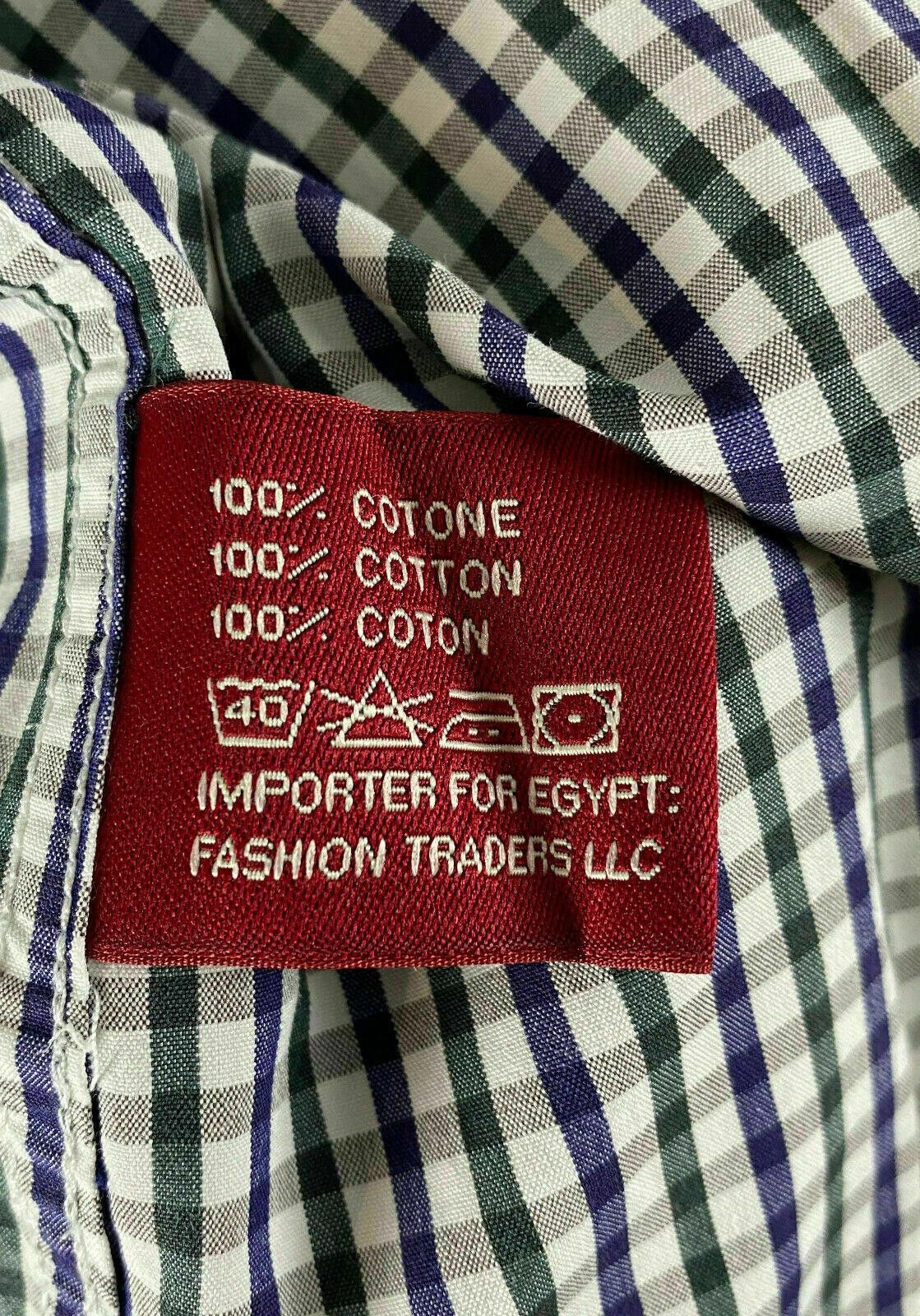 Designer Men Boggi Milano Multicolor Check Cotton Shirt Size XL Size US XL / EU 56 / 4 - 12 Thumbnail