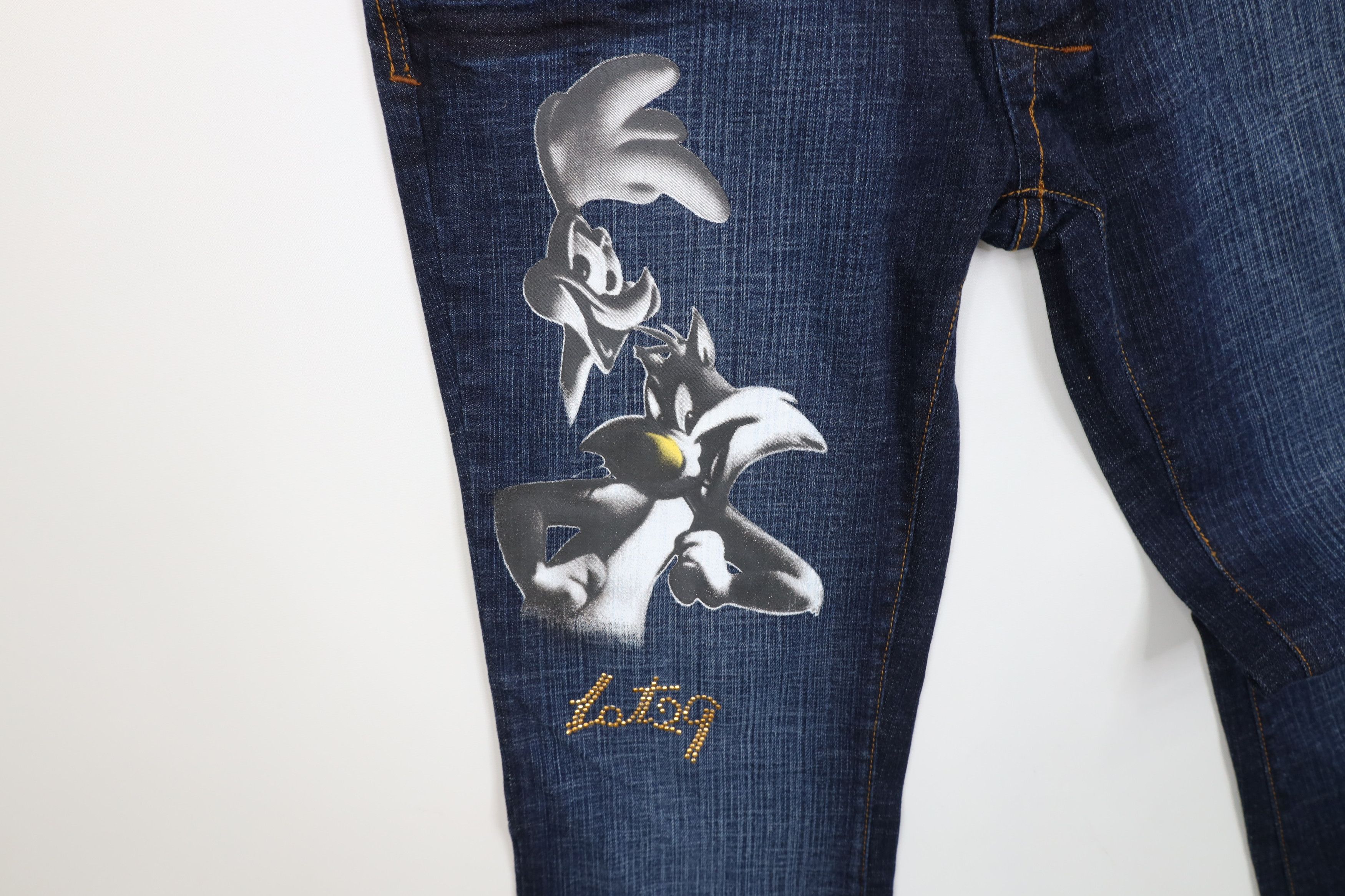 Vintage Deadstock Vintage Y2K Lot 29 Looney Tunes Wide Leg Jeans Size 34" / US 12 / IT 48 - 5 Thumbnail