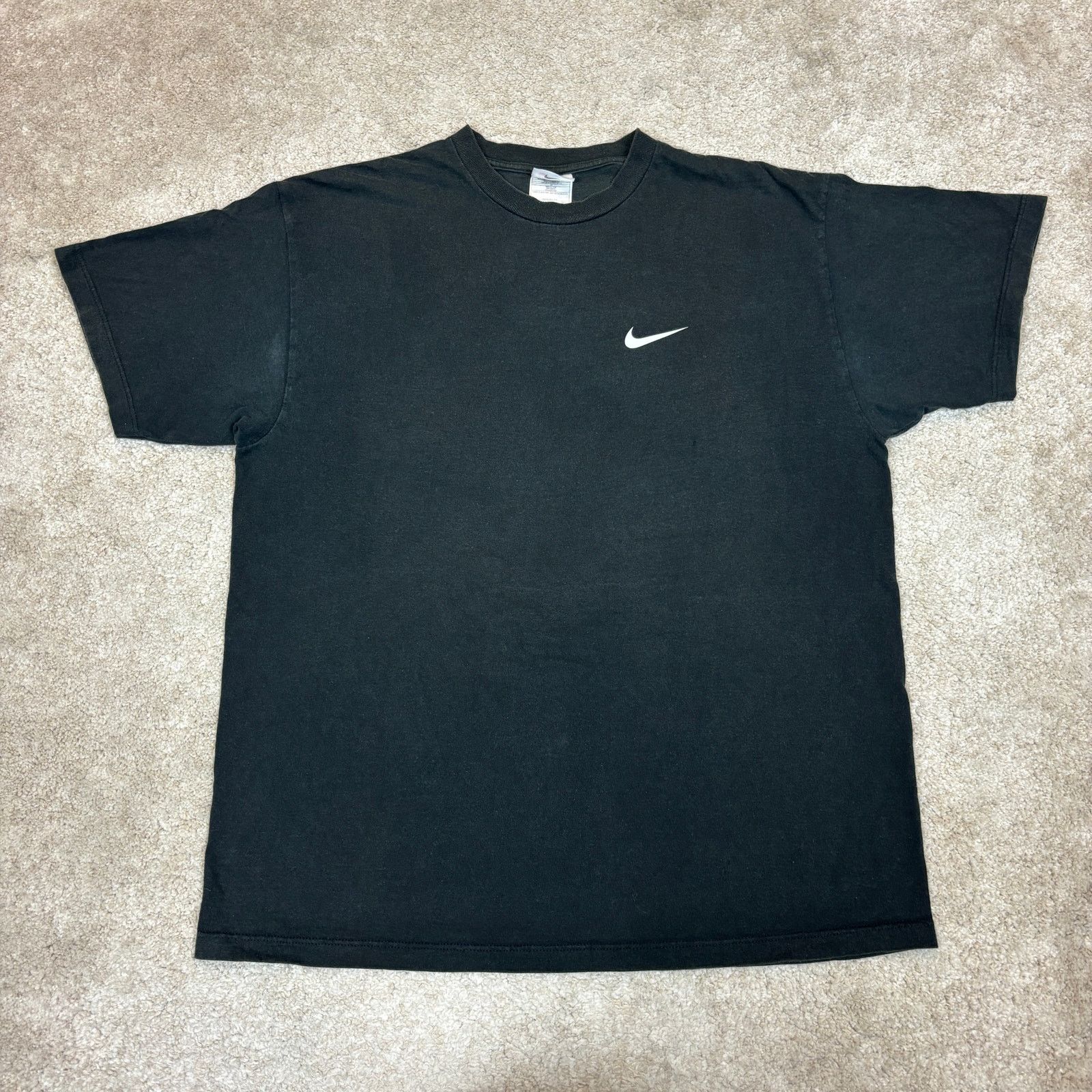 Nike × Vintage Vintage 90s Nike Just Do It Swoosh Short Sleeve Shirt Mens L Size US L / EU 52-54 / 3 - 3 Thumbnail