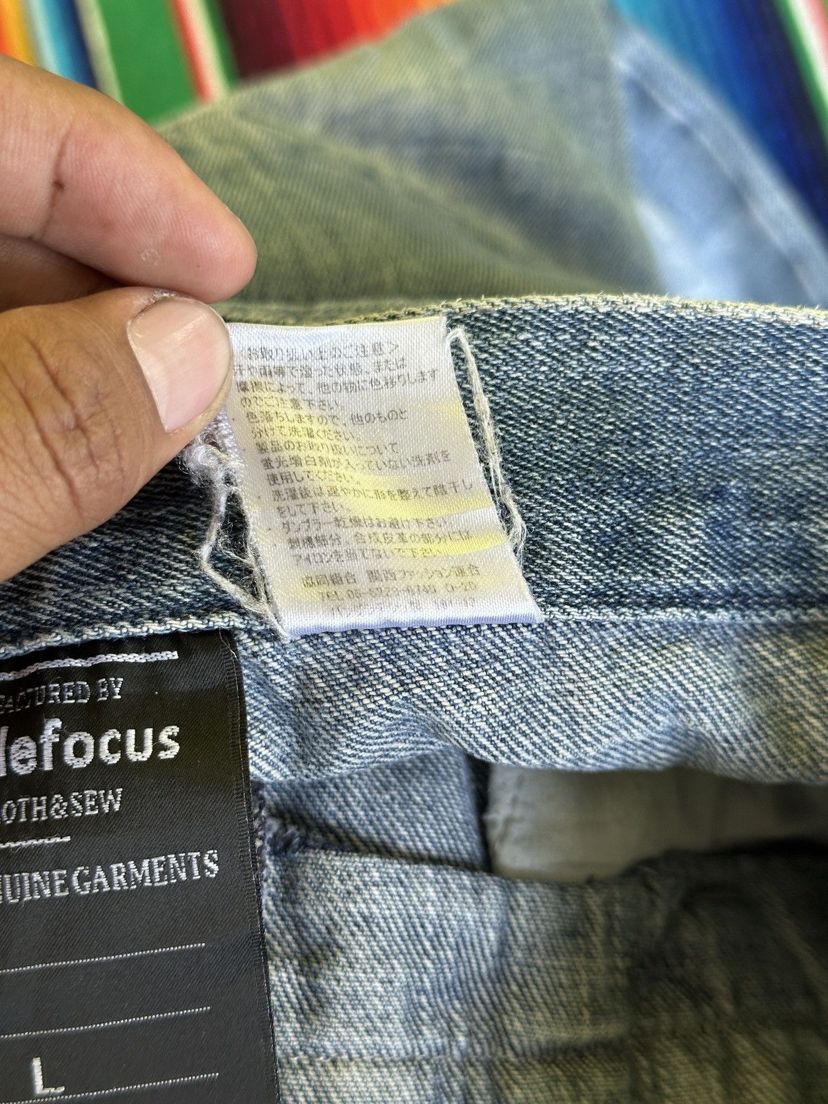 Kapital Distress Double Waist Double Focus Light Blue HoneyComb Size US 32 / EU 48 - 9 Thumbnail
