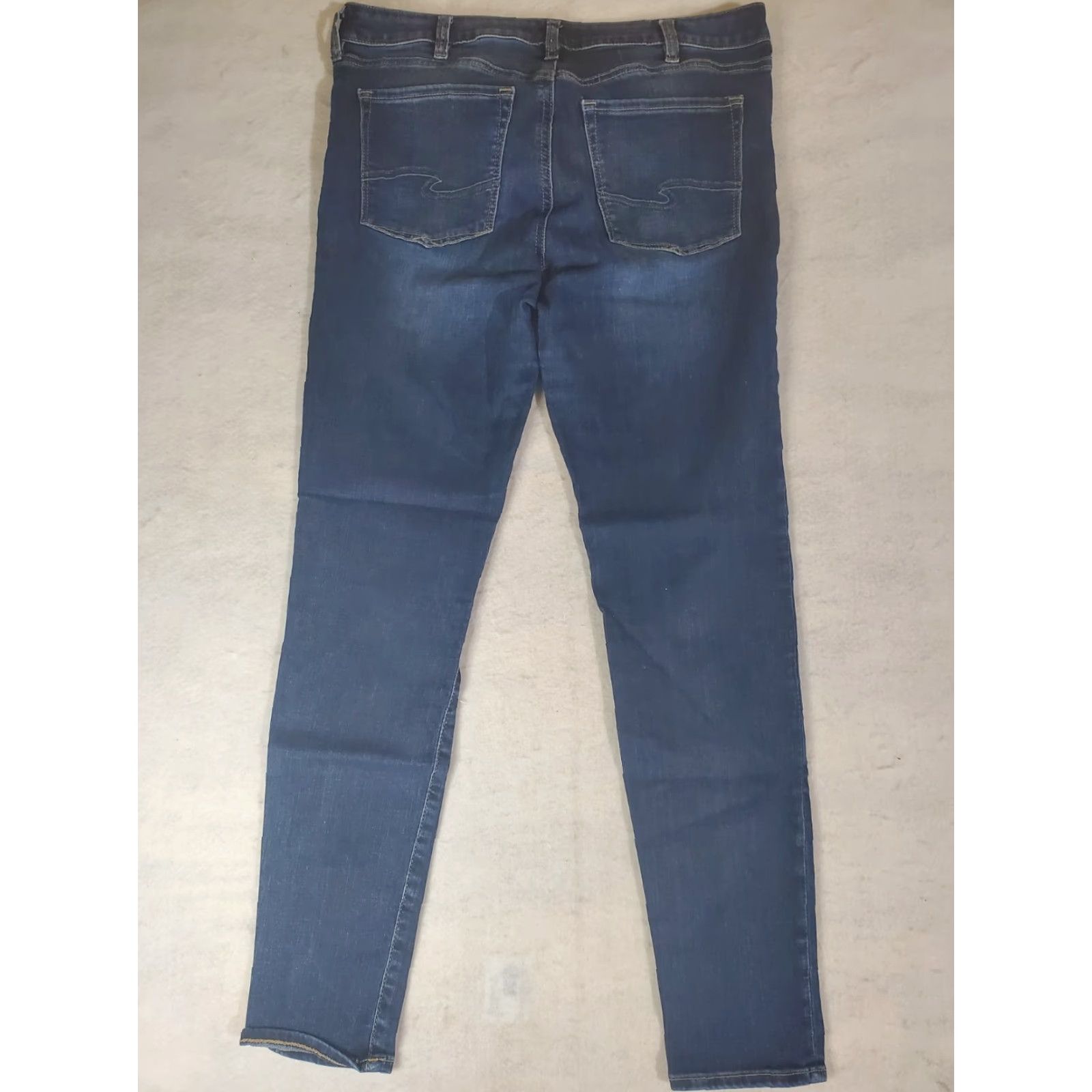 Silver Jeans Co. Silver Jeans Signature Jeans Womens 32 x 29 Skinny Dark Wash Denim Blue Size 24" / US 00 / IT 34 - 5 Thumbnail