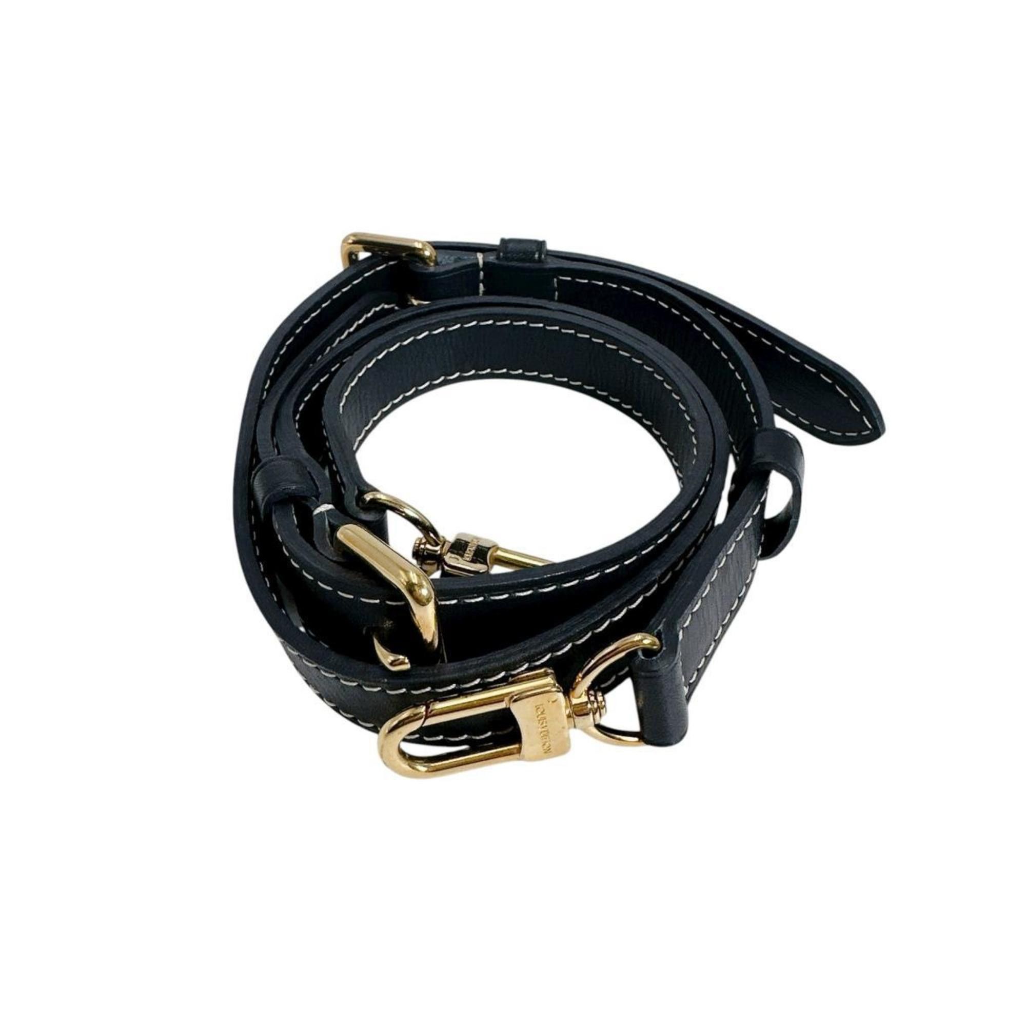 Louis Vuitton Louis Vuitton Adjustable Shoulder Strap for Idylle Elegie, Calfskin, M56696, Black Size ONE SIZE - 1 Thumbnail