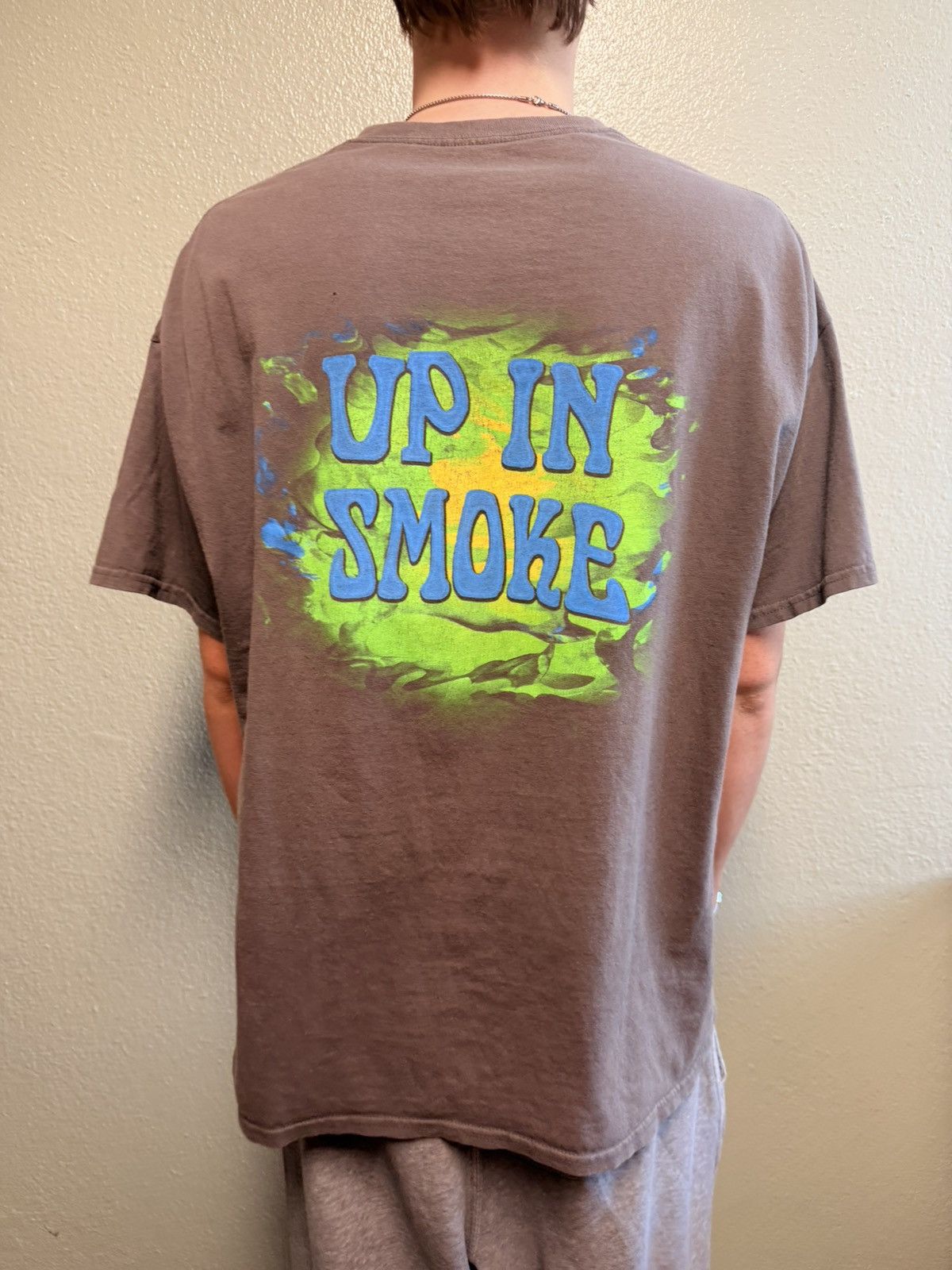 Vintage Vintage Graphic Logo T Shirt “Up in Smoke” Size US XL / EU 56 / 4 - 2 Thumbnail