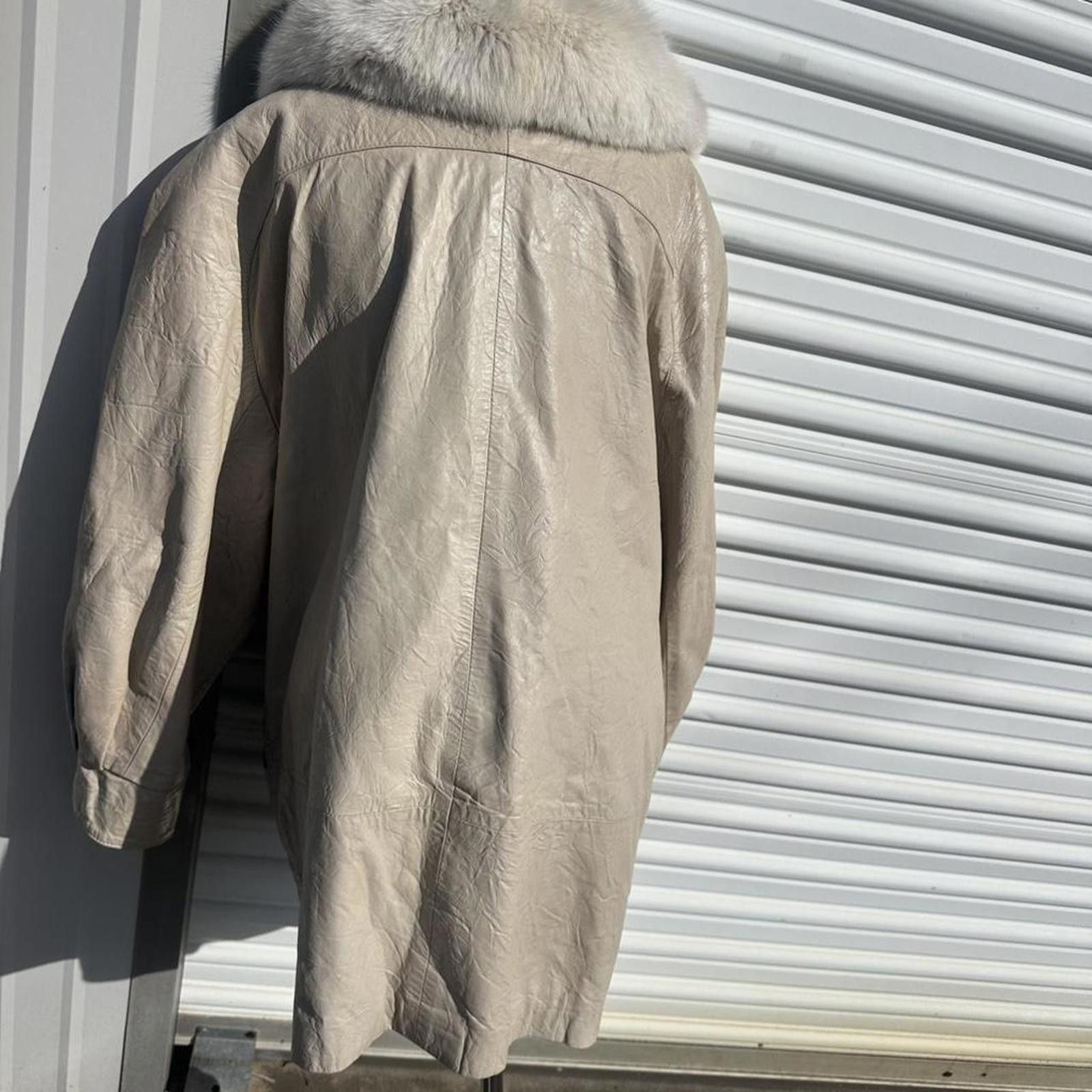 Other vintage 70s leather jacket with faux fur collar leather Size L / US 10 / IT 46 - 4 Thumbnail
