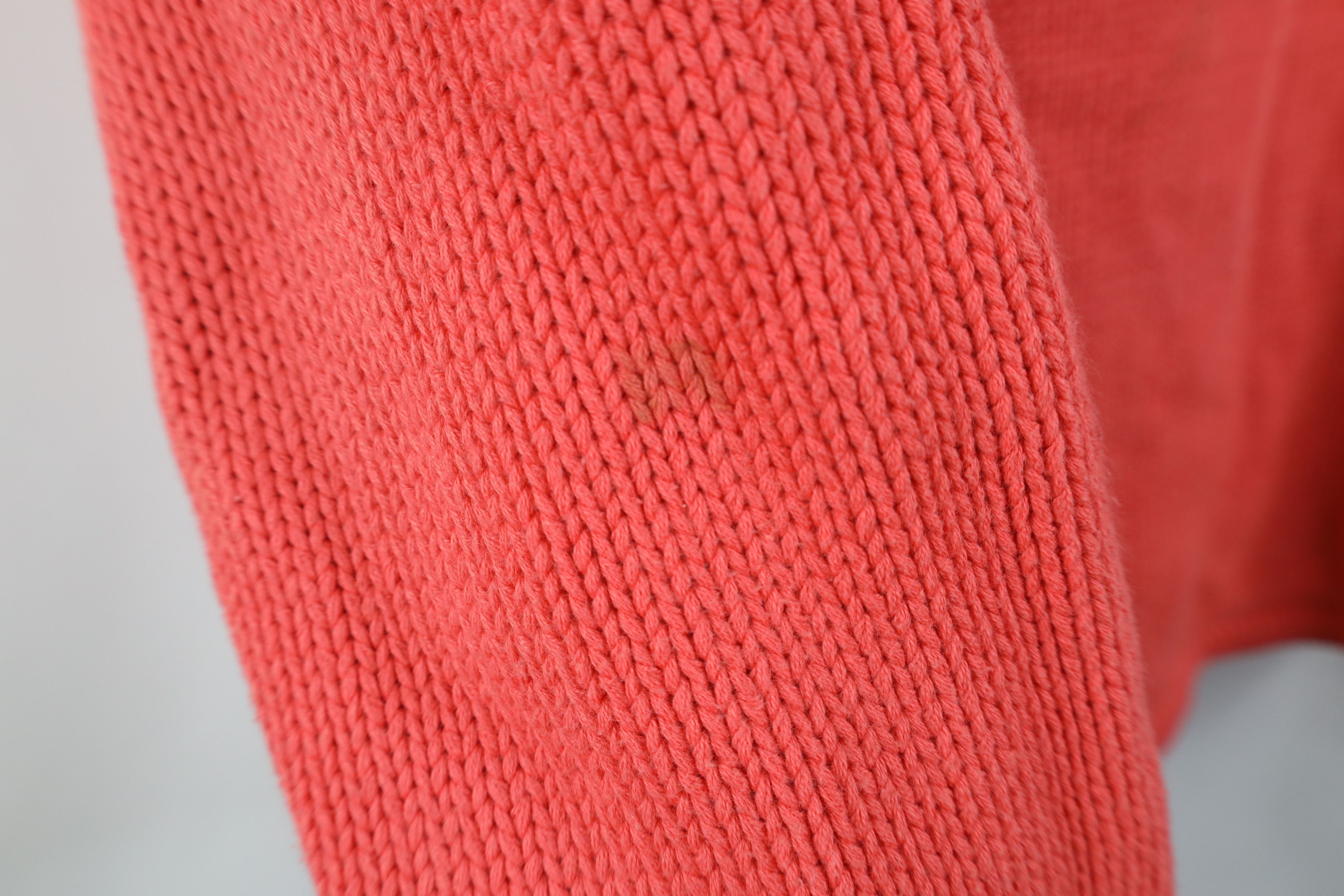 J.Crew Vintage 90s J Crew Marled Knit Mock Neck Sweater Salmon Size XS / US 0-2 / IT 36-38 - 8 Thumbnail