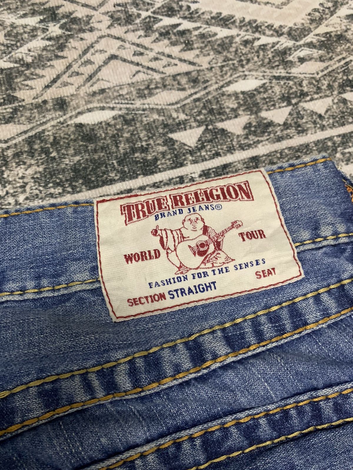 True Religion 🔥RARE🔥TRUE RELIGION RARE DISTRESSED STYLE DENIM PANT Size US 34 / EU 50 - 17 Thumbnail