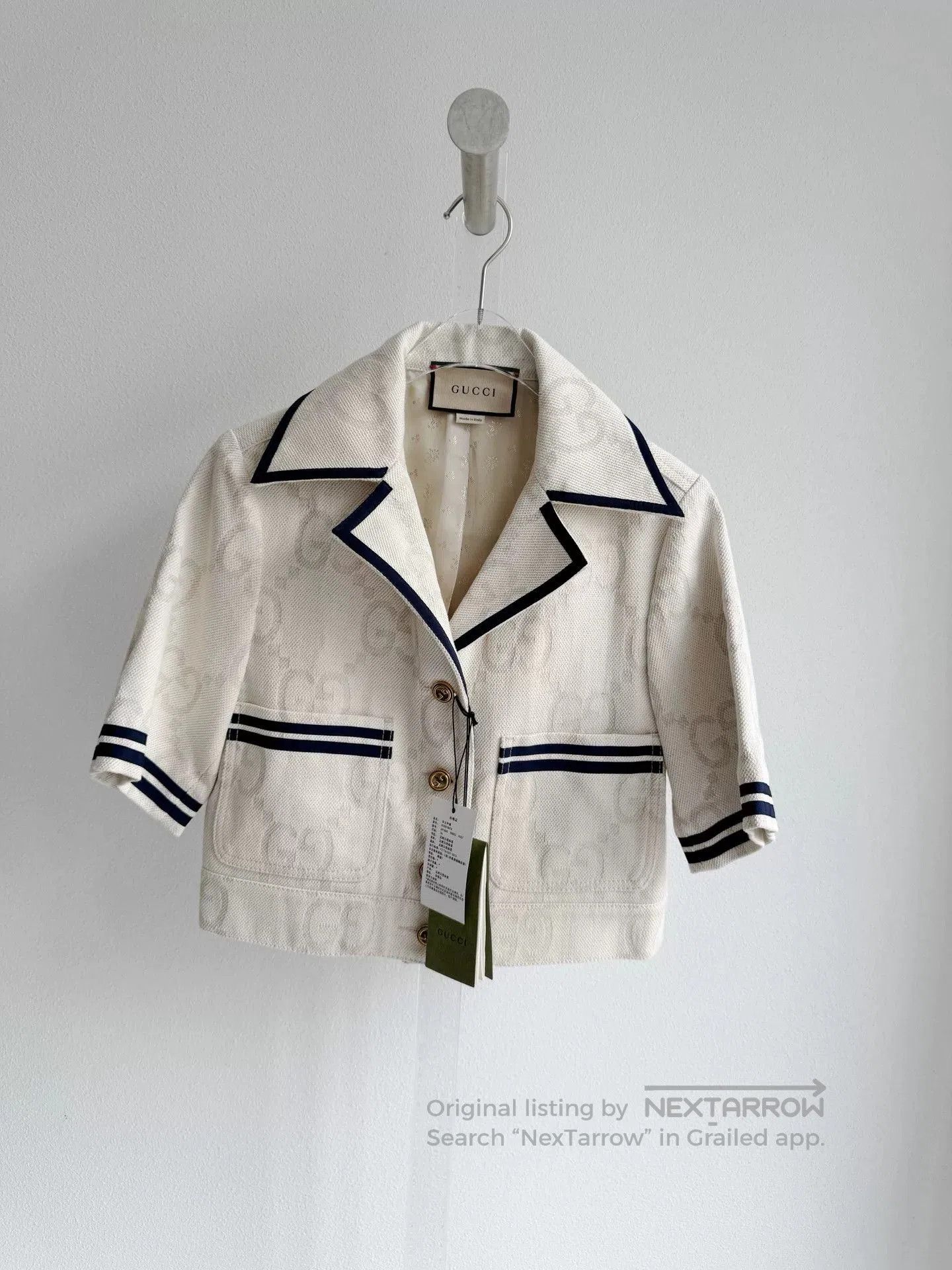 Gucci Gucci Short Logo Stripe Top Jacket. Size XS / US 0-2 / IT 36-38 - 2 Thumbnail