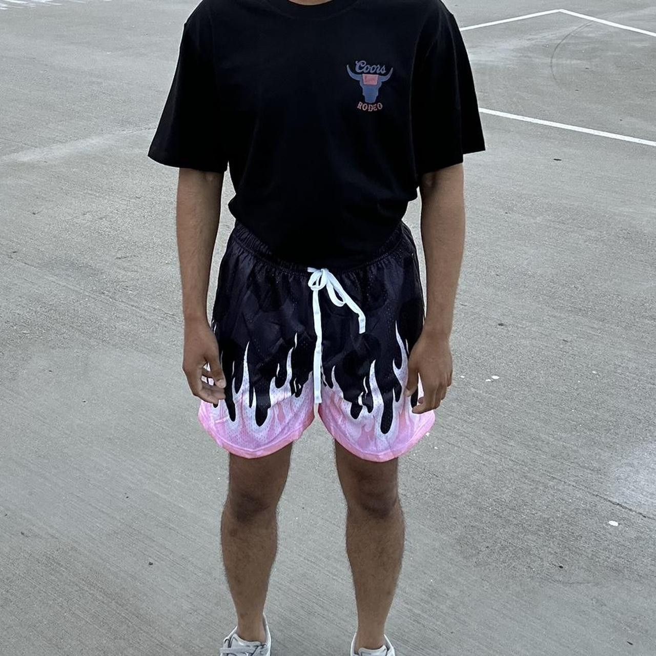 Other Gym Shorts with Pink Flame Print Size US 30 / EU 46 - 2 Thumbnail